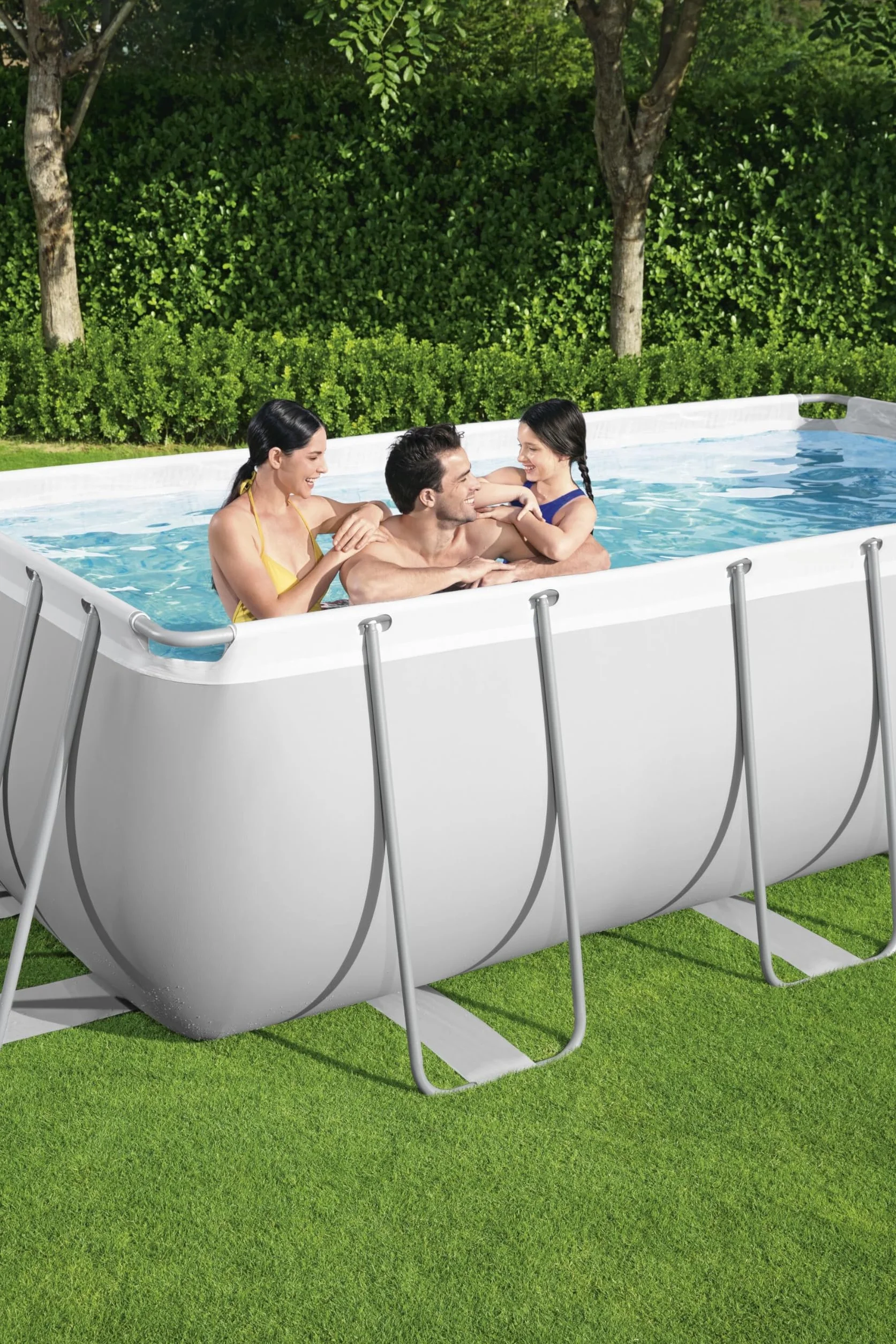 BESTWAY Power Steel Piscine Hors Sol Rectangulaire 404 x 201 x 100 cm