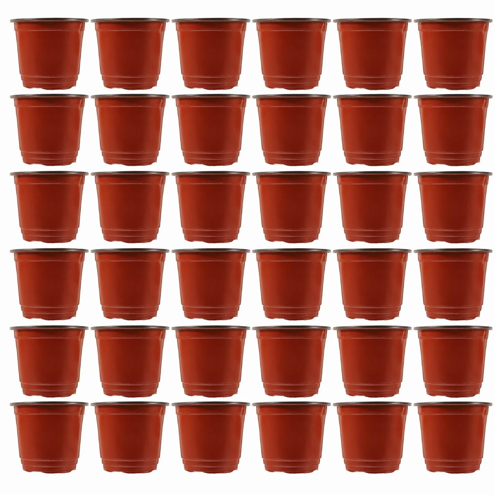 Lot de 50 Pots de Fleurs en Plastique pour Semences (120 mm) Jardin Maison