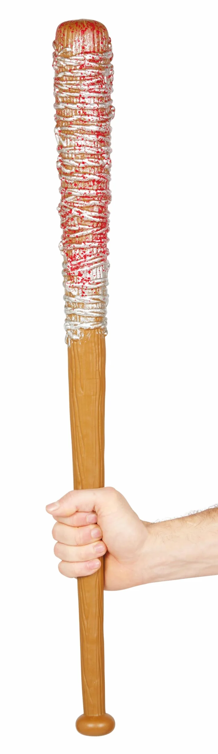P'TIT Clown - 54761 - Fausse Batte de Baseball Ensanglantée - Accessoire de Déguisement Halloween, Film, Cosplay - Plastique - 73 cm