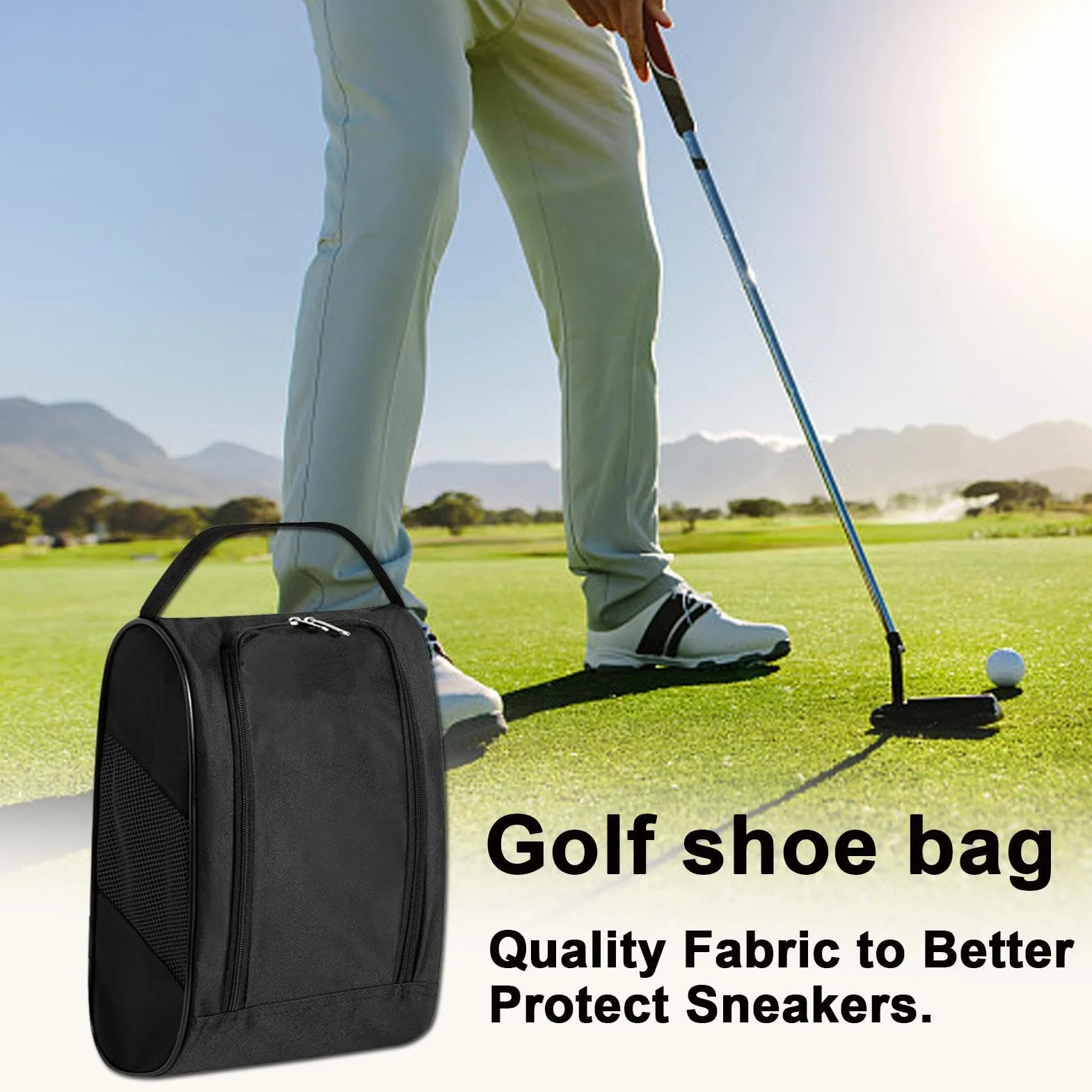 Sac de Transport pour Chaussures de Golf avec Ventilation – Étui à Chaussures de Sport Respirant