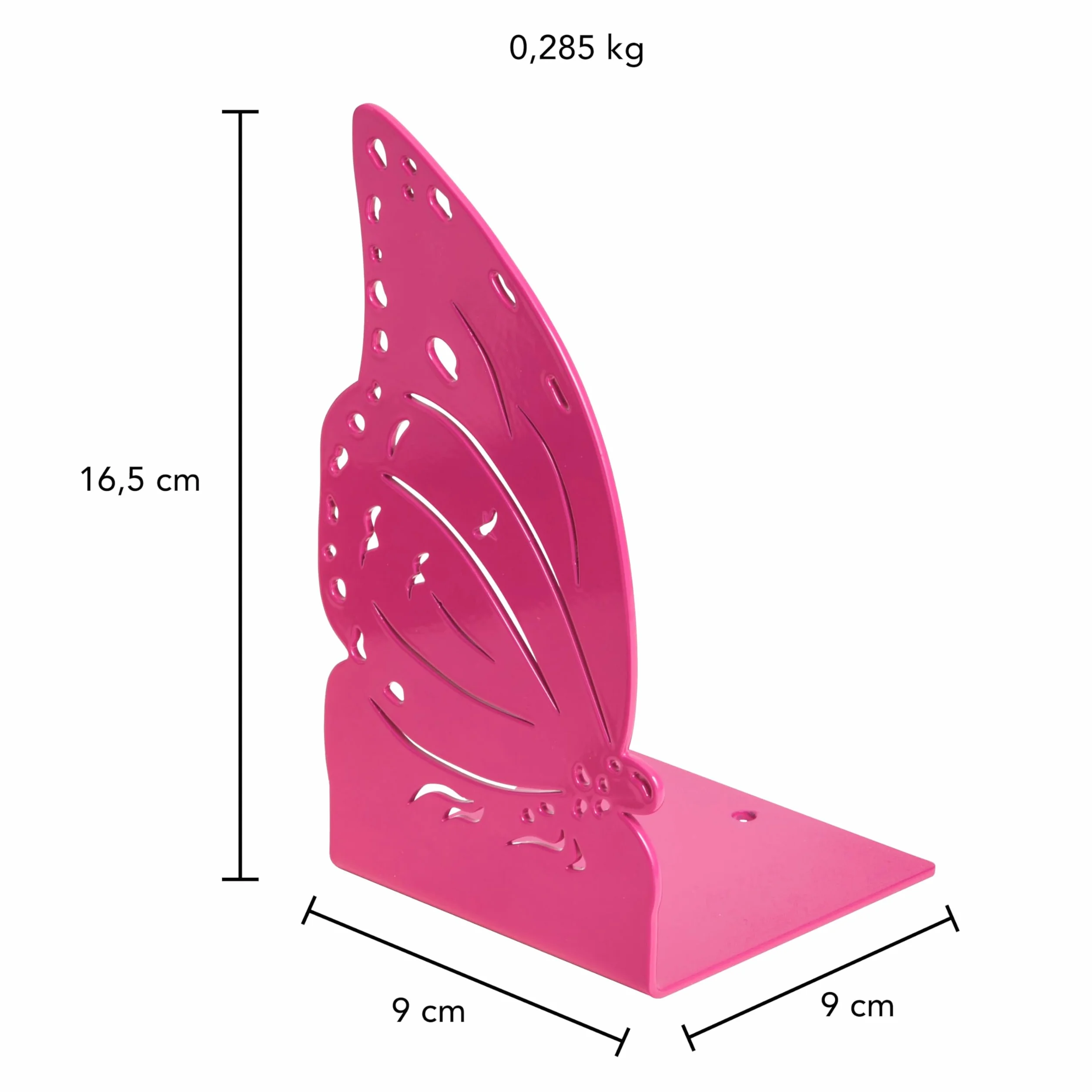 IPEA Serre Livres pour Enfants – Fabriqué en Italie – Design Papillon – Porte-Livres métal décoratif