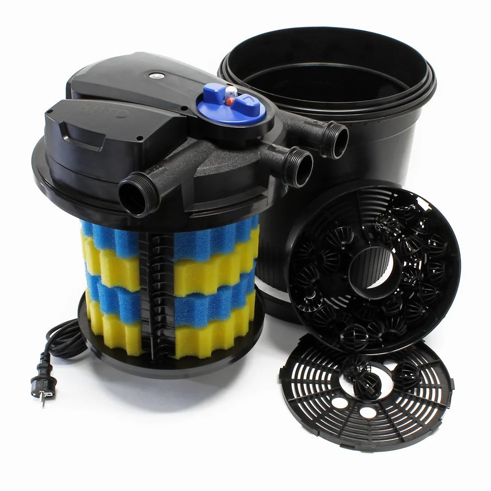 SunSun Filtre de Bassin à Pression CPA-20000 40000 L 36W Lampe UV NEO10000 SuperECO Pompe 10000l/h 80W