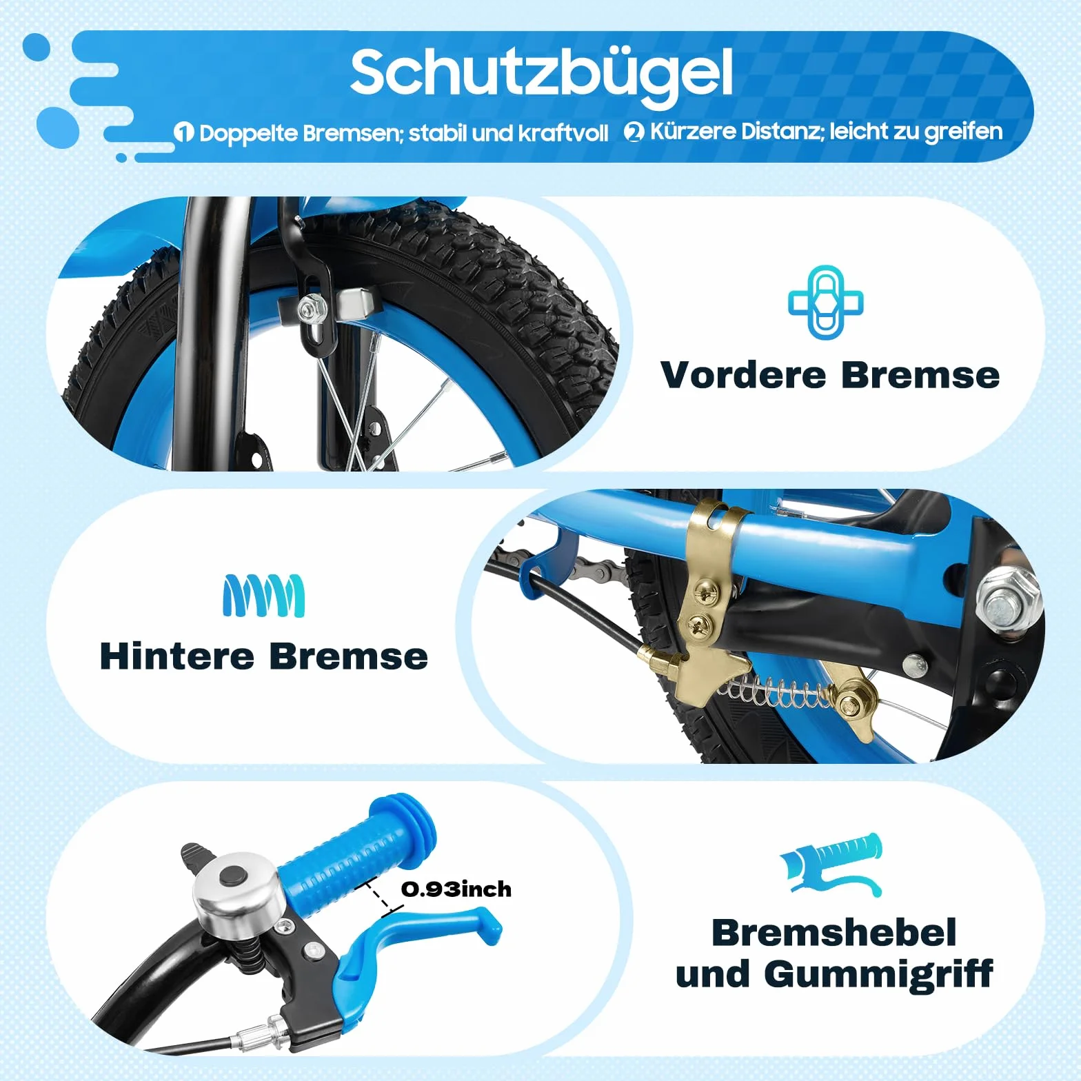 Vélo pour enfant de 12 pouces, avec roues stabilisatrices et panier, pour garçons & filles à partir de 2-4 ans, siège réglable en hauteur, guidon, capacité de charge de 40 kg, cadre robuste en