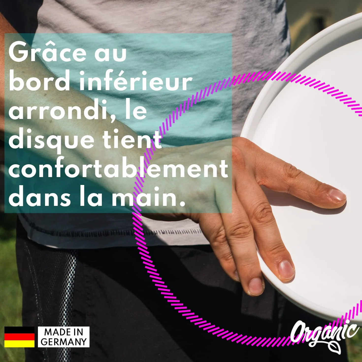 eurodisc Ocean Profi Ultimate Frisbee Disque frisbee professionnel 175 g – Plus de 100 m de trajectoire stable – En matières premières 100 % renouvelables – Motif Save The Planet – Cadeau 7 ans garçon