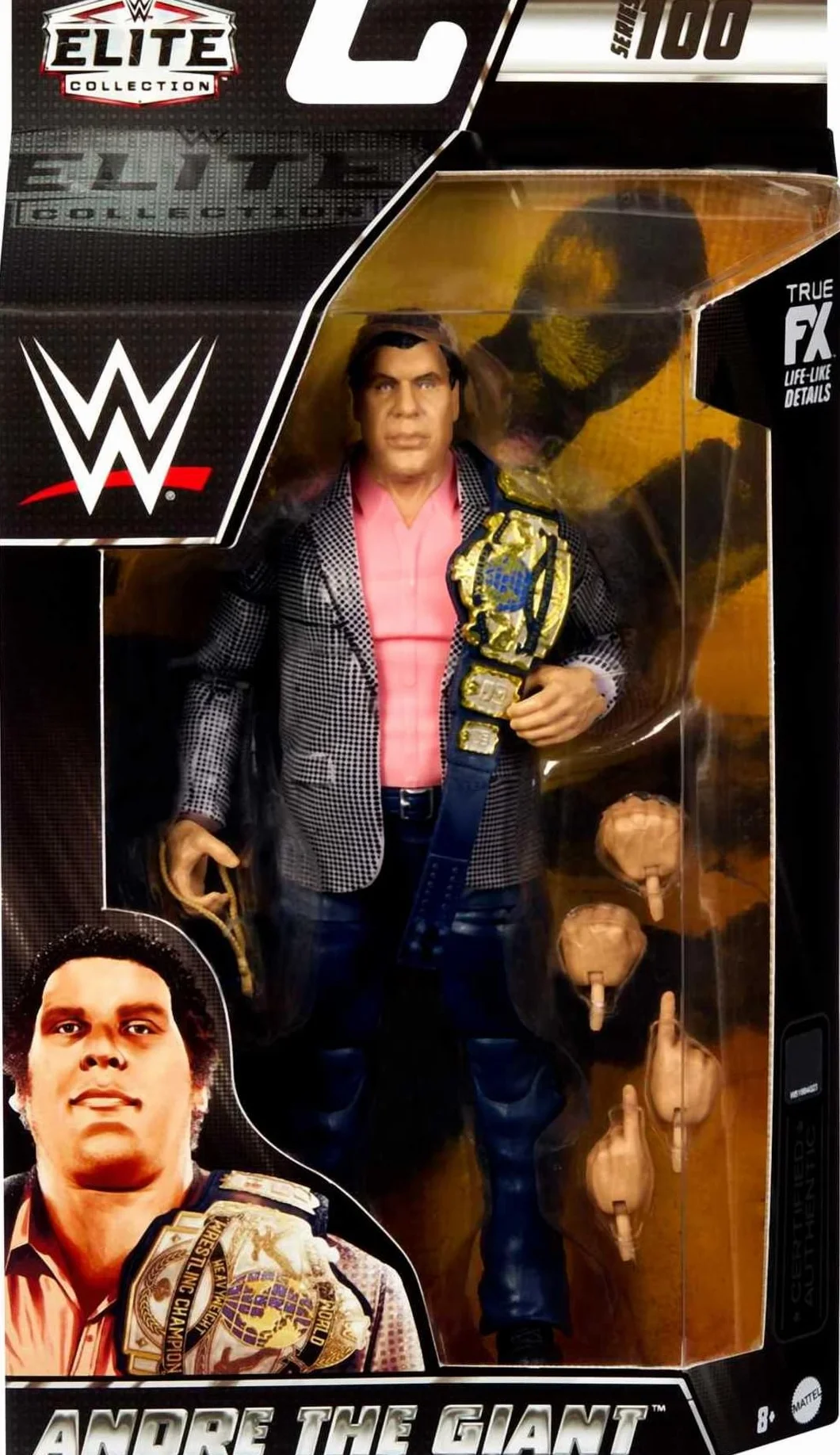 Mattel WWE Figurine Articulée André Le Géant De La Collection Élite Avec Accessoires, À Collectionner, Jouet Enfant, Dès 3 Ans, HKN79