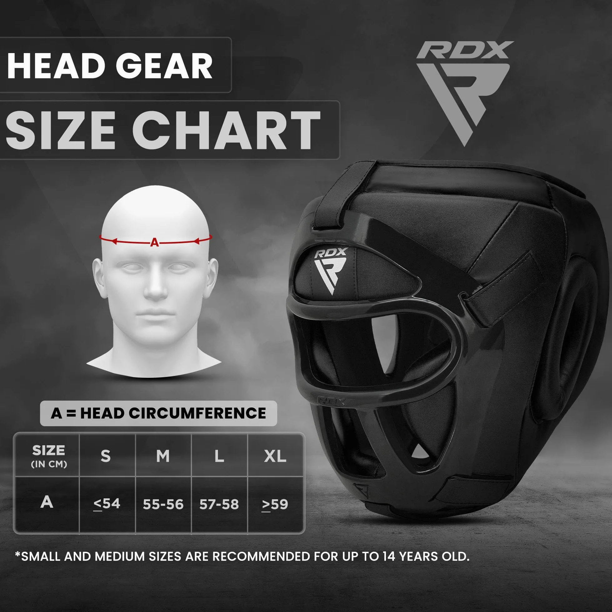 RDX Casque de Boxe MMA Entraînement Maya Hide Cuir Head Guard Grille Amovible Muay Thai