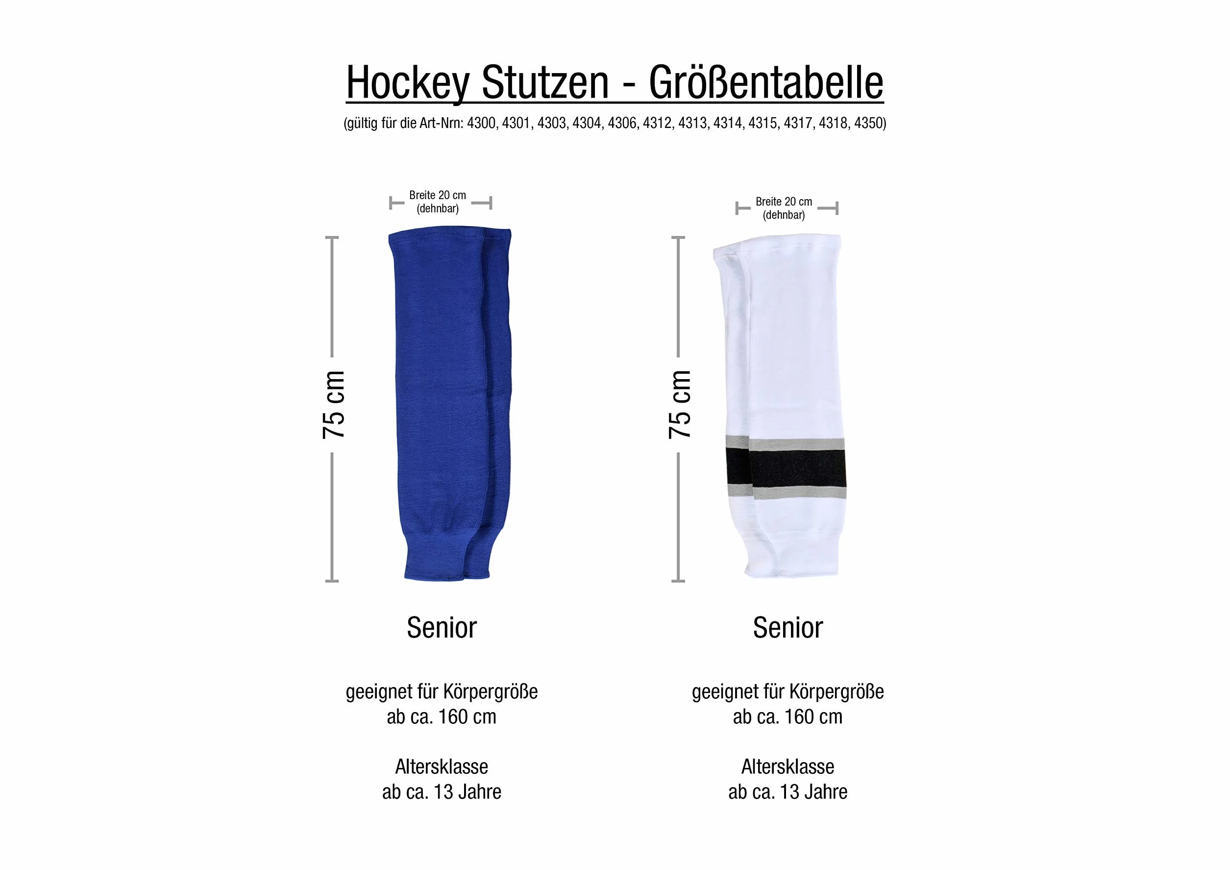 Schanner NHL Chaussettes - Pour adultes, mixte, Stutzen Sher-Wood NHL
