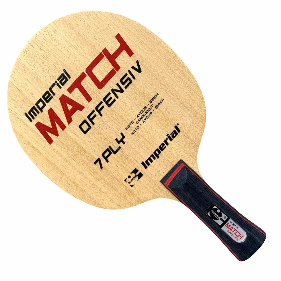 Imperial Match Offensiv Droit Bois de Tennis de Table pour Compétition Spécial TT Schütt