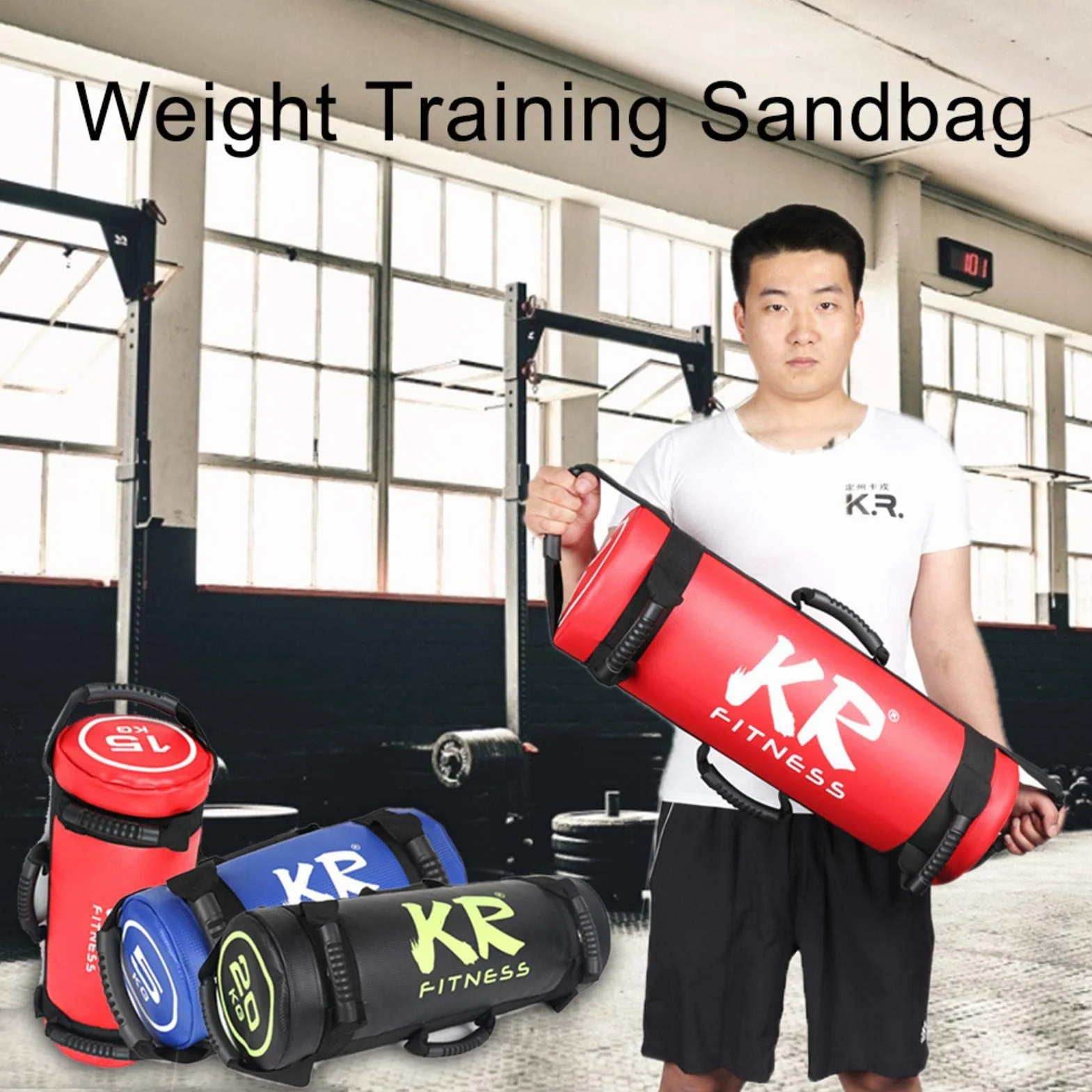 Sac de Sable de Musculation 5 Kg - Sac Rempli de Sable pour Haltérophilie et Entraînement Fonctionnel, Surface en Cuir