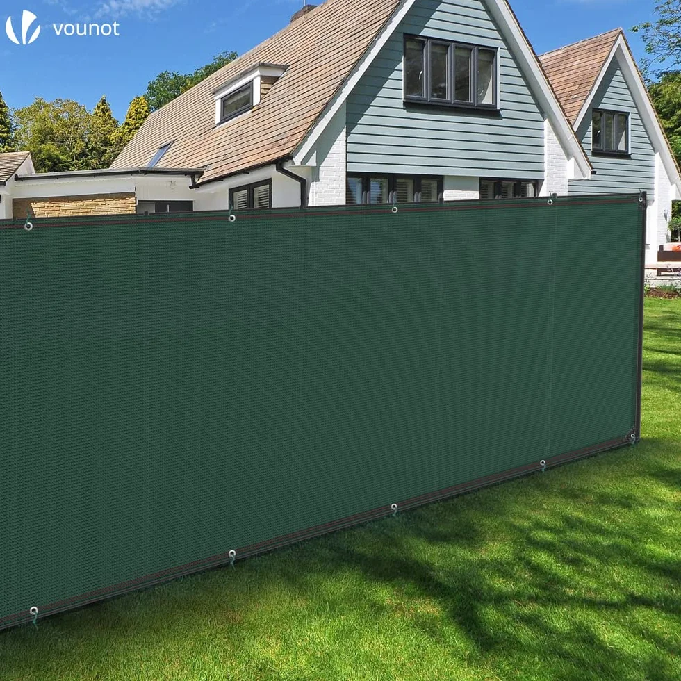 Brise Vue Occultant HDPE 230g/m² Protection UV Résistant Déchirures Vent Jardin Balcon 1.5x10m Vert