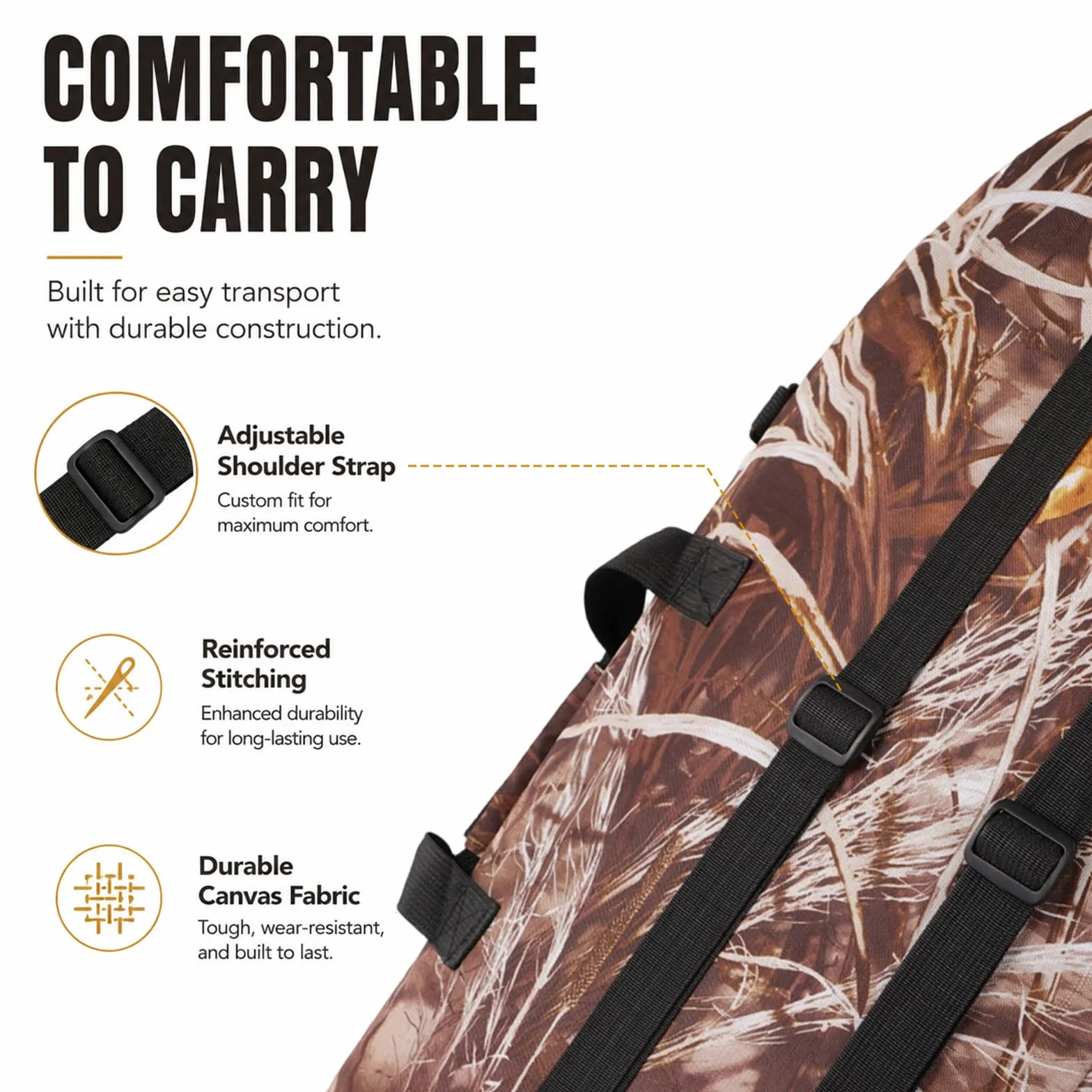 Sac d'arc à l'arc à plusieurs poches avec sangles Sac de transport pour arc avec poche flèche pour la chasse