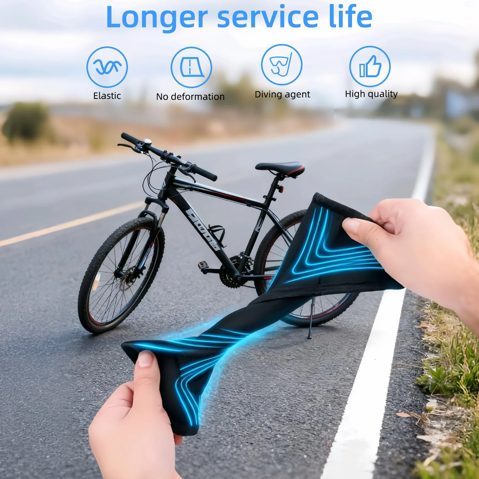 Protection de Cadre de vélo avec 4 Tailles, Protection Cadre Velo pour VTT/Vélo Électrique/Course, Compatible Porte-Vélos Thule & Attelage, Accessoire Transport Sécurisé