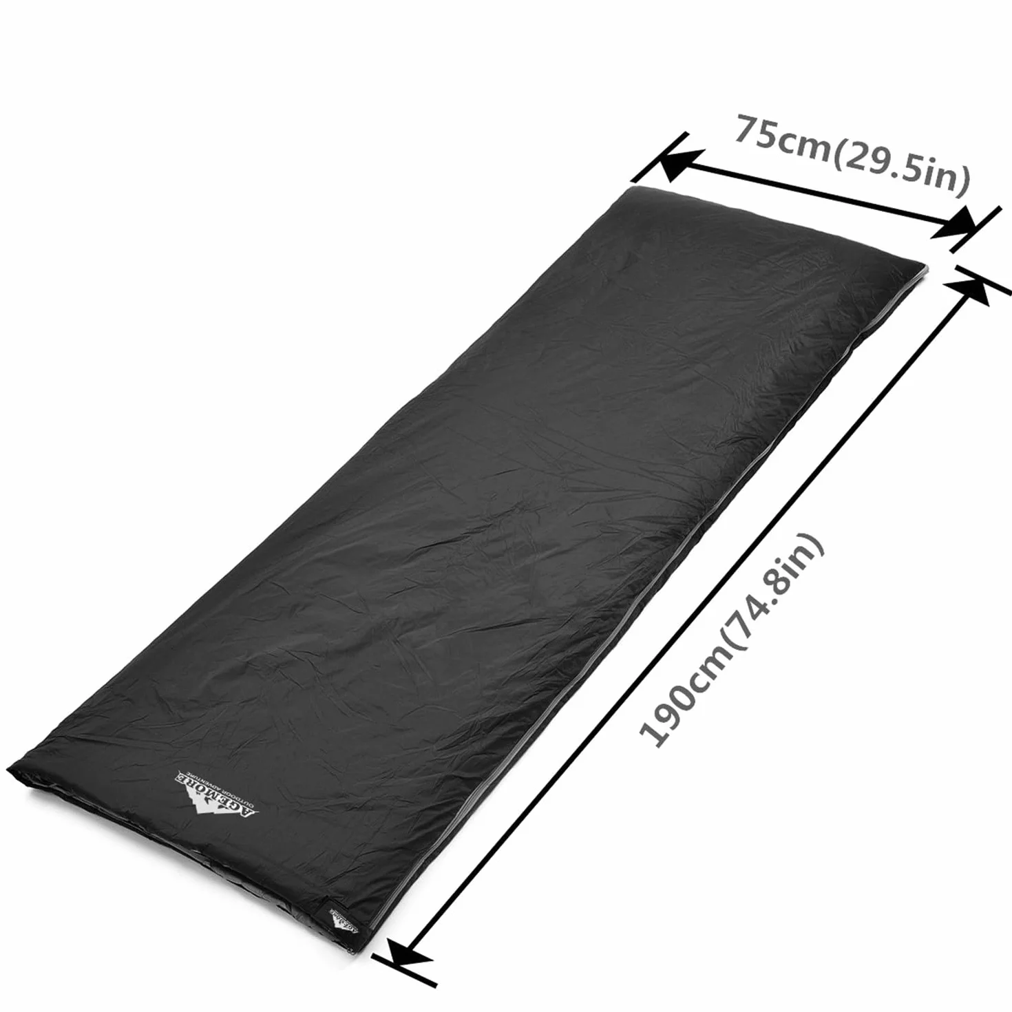 Sac de Couchage Rectangulaire Ultra Léger Chaud Camping Plein Air Enfant Adolescent Adulte