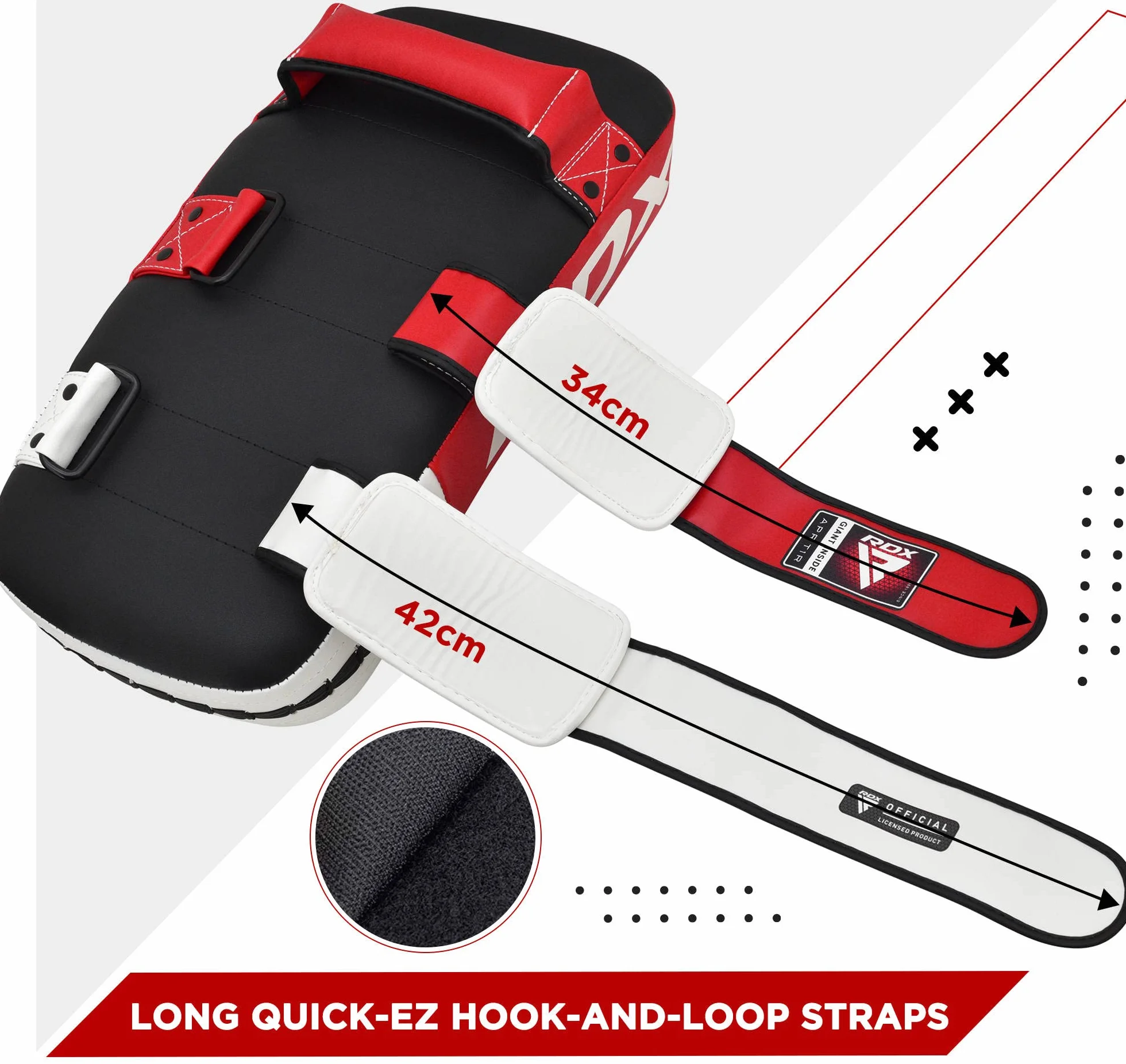 RDX Bouclier de Frappe Pao Boxe Thai Pads, Incurvé Bouclier MMA Coups de Pied Pattes d'ours, Entraînement De Frappe Kickboxing Arts Martiaux Karate Taekwondo Punching Cible (1 PCS Vendu comme Unique)