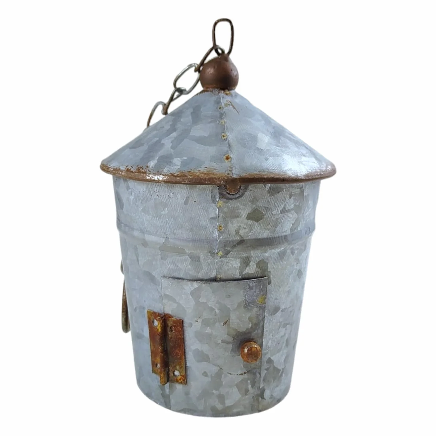 Nichoir pour oiseaux en zinc extérieur suspendre métal jardin
