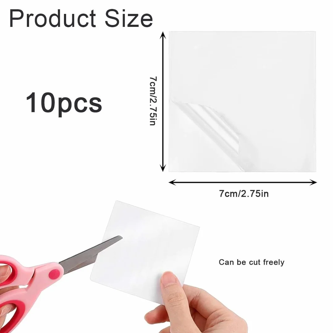 Kit de réparation spa gonflable TPU transparent 10 pièces étanche auto-adhésif