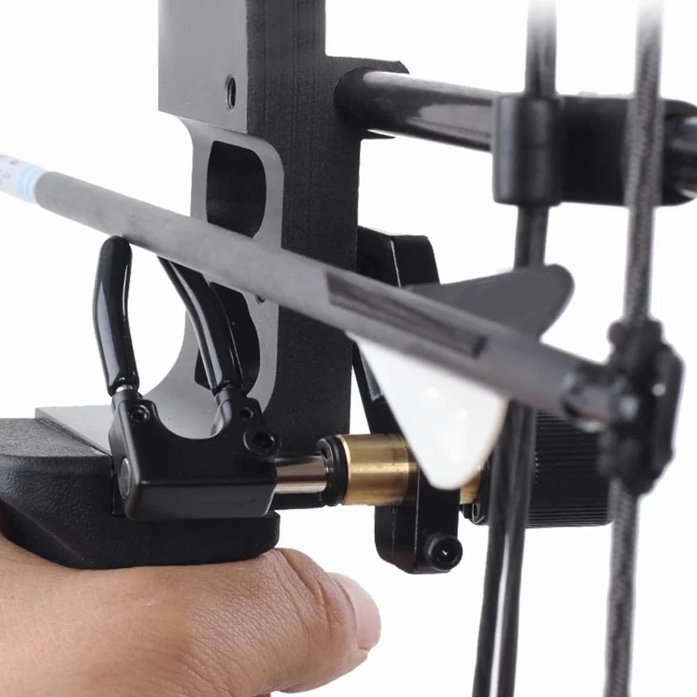 DONGKER Archery Arrow Rest, Lanceur de tir à l'arc réglable, Release à l'arc en alliage d'aluminium, pour accessoires de tir à l'arc de chasse