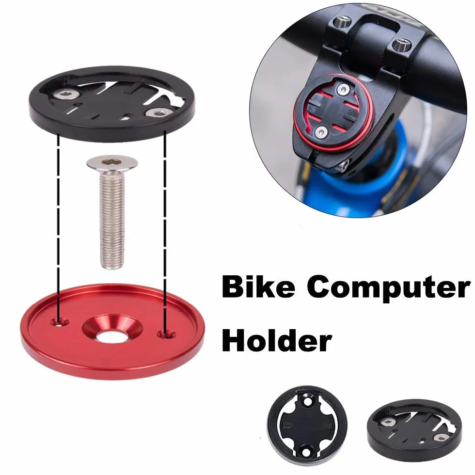 CYSKY Garmin Edge Support pour Tige de vélo pour Ordinateur Garmin Bryton Cycling GPS, Compatible avec Garmin 1000, 820, 810, 800, 520, 510, 500, 200 et Bryton 530 330 310 100 (Rouge)