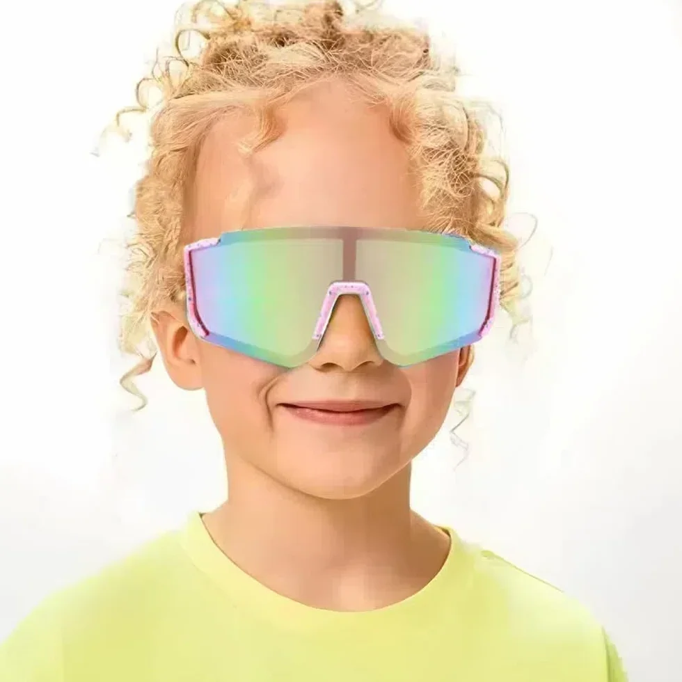TOFBS Lunettes de Soleil pour Enfants Mode Légères Polarisées - Protection UV400 pour le Sport et le Vélo