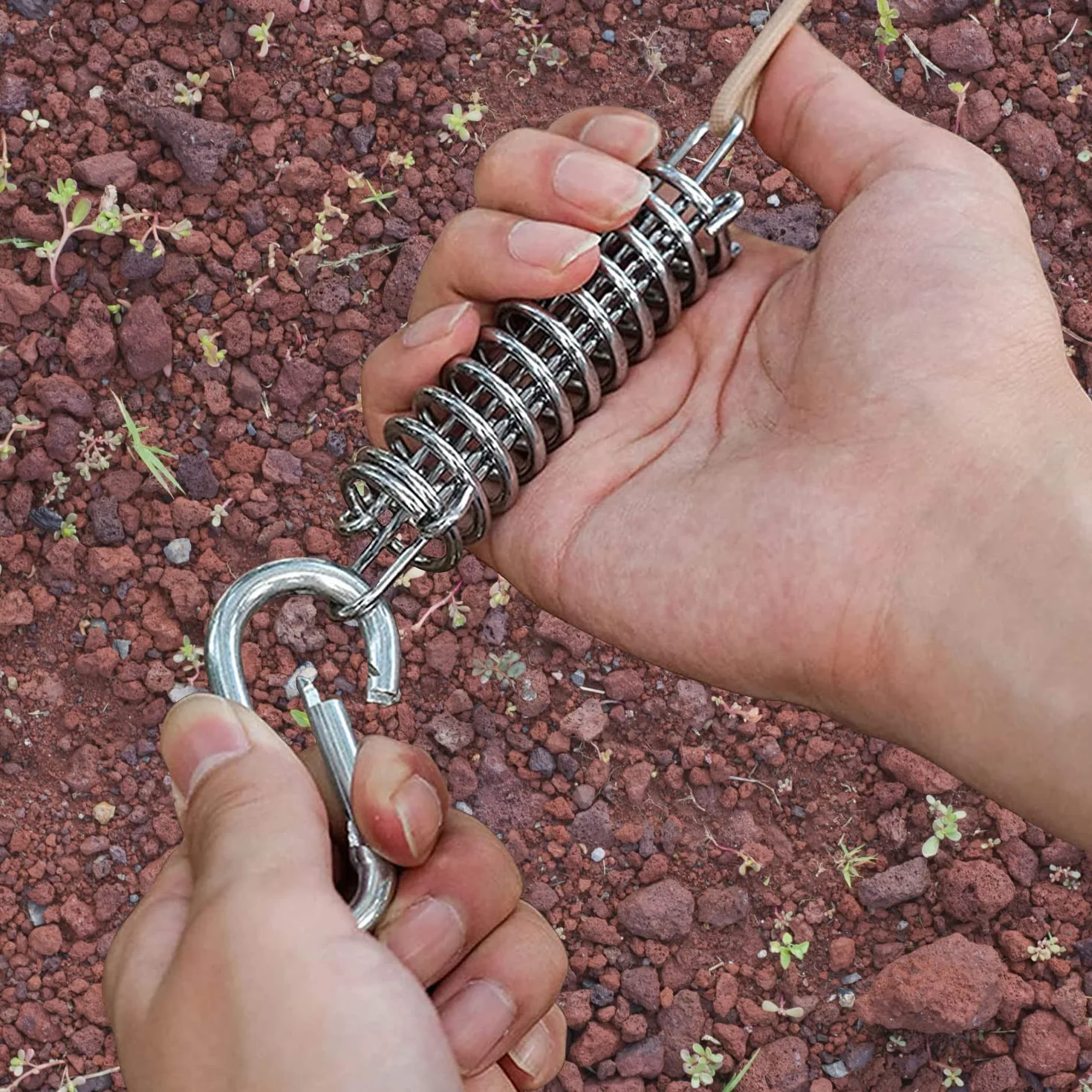 Ressort en Acier pour Auvent Boucles à Ressort pour Tente 4 Pièces Ressorts De Tension pour Tente De Camping Voile D'Ombrage Auvent pour Le Camping en Plein Air Randonnée Voyage Pique Nique