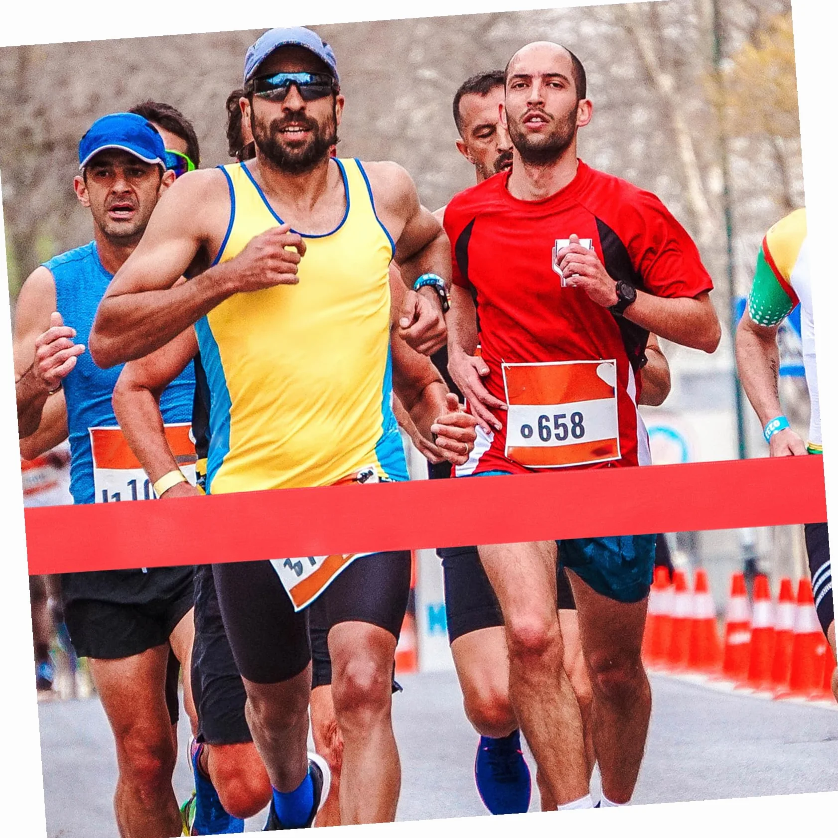 1 Rouleau de Ligne d'arrivée Sprint - Rouge - Accessoire de Sport - Accessoires Sport - Professions - Ceinture Rouge - Jour Course - Ligne Finition pour Fil Nylon -