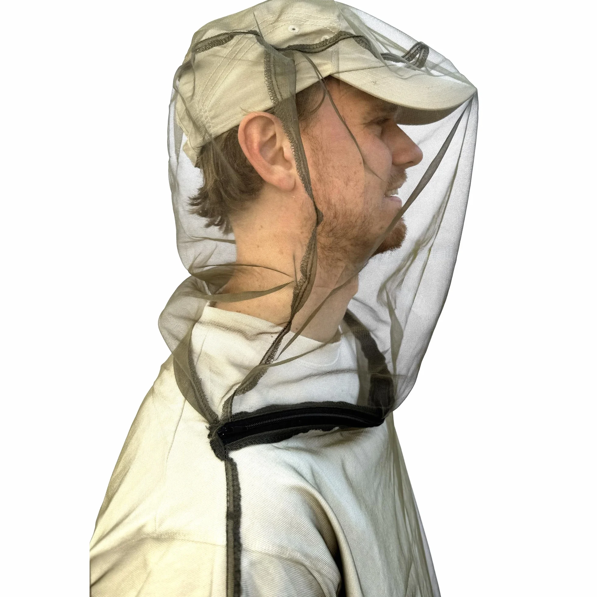 Veste Moustiquaire Anti-Insectes avec Fermeture Éclair – Vêtement de Protection No Bite – Veste à Capuche pour Hommes et Femmes – Protection Extérieure pour Voyage, Camping, Jardin, Safari & Pêche