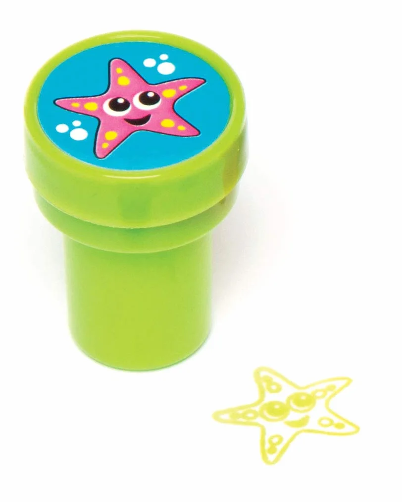 Baker Ross Sealife Self-Inking Stampers Arts and Crafts for Kids (Pack of 10)