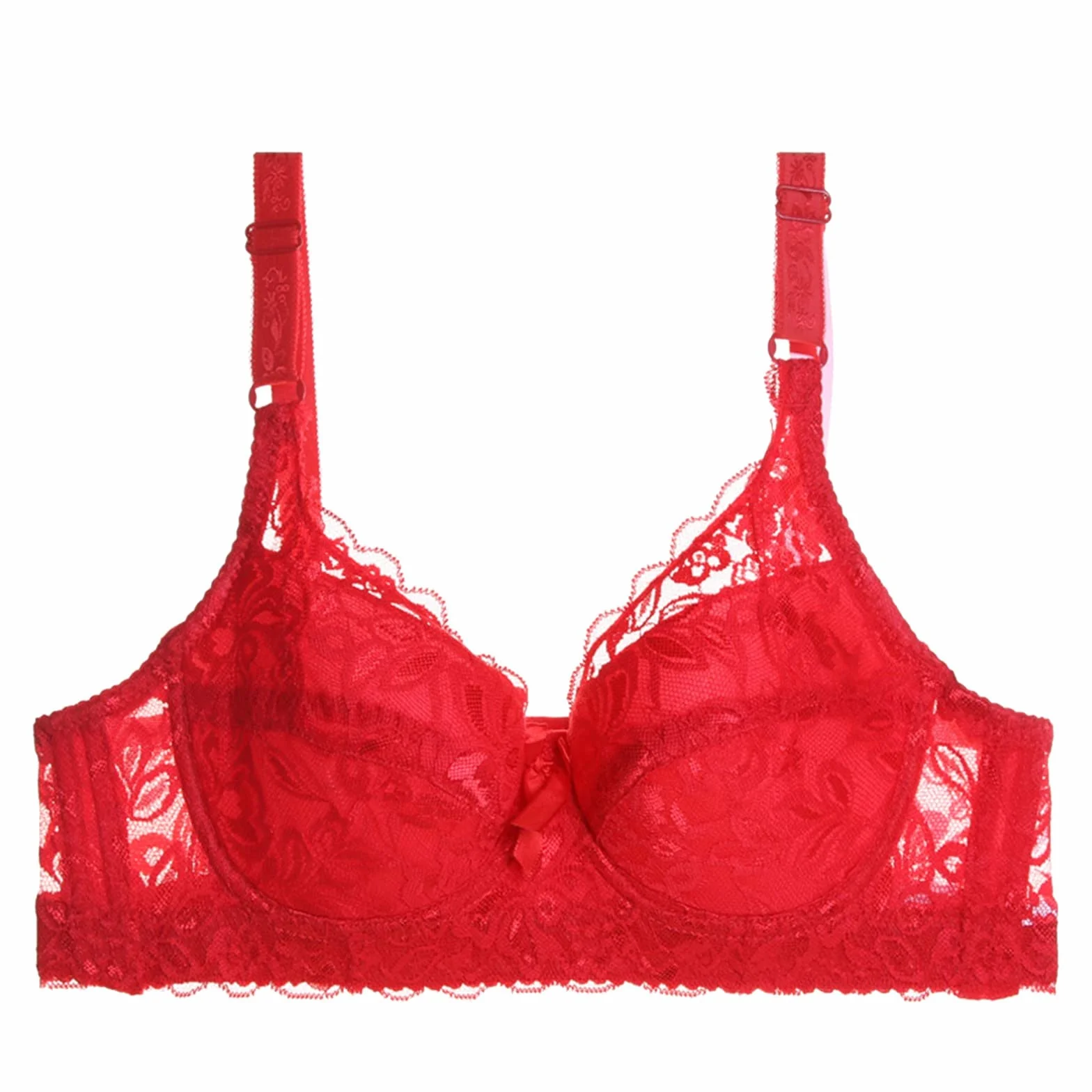 Sexy Dentelle Soutien-Gorge Sans Armatures Slip Jetable pour Femmes