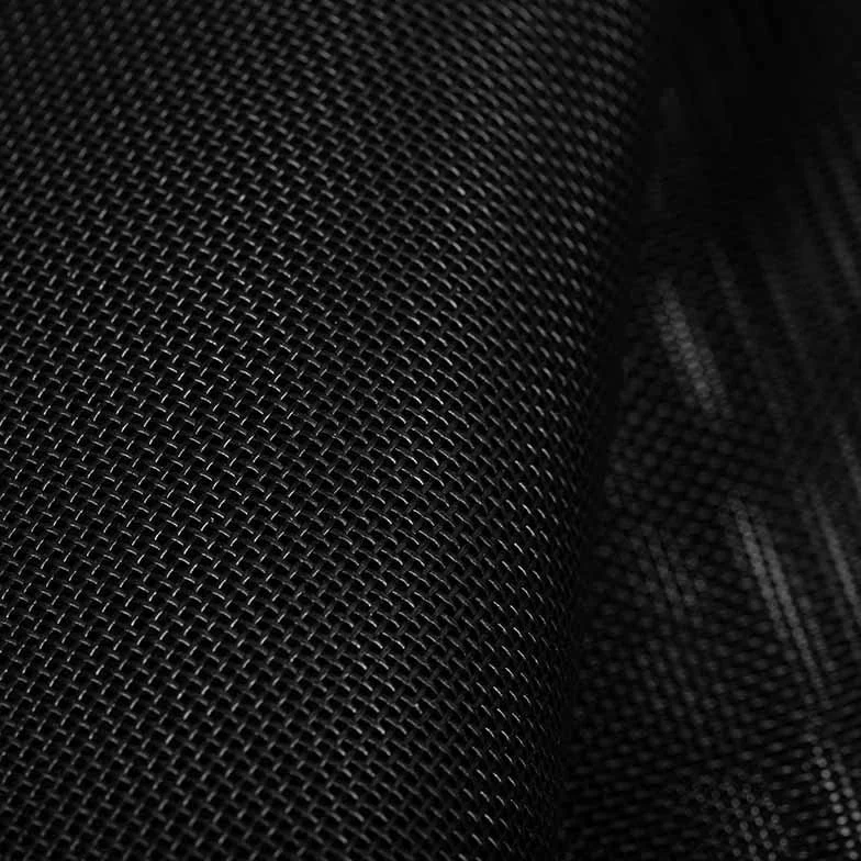 Toile grille textilène noir pour mobilier extérieur