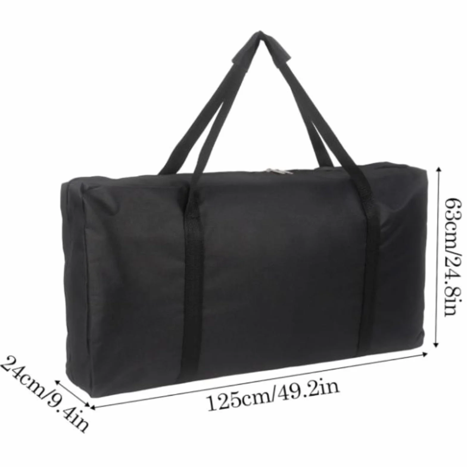 Sac de rangement étanche pour planche à lancer 1,2 x 0,6 m, noir