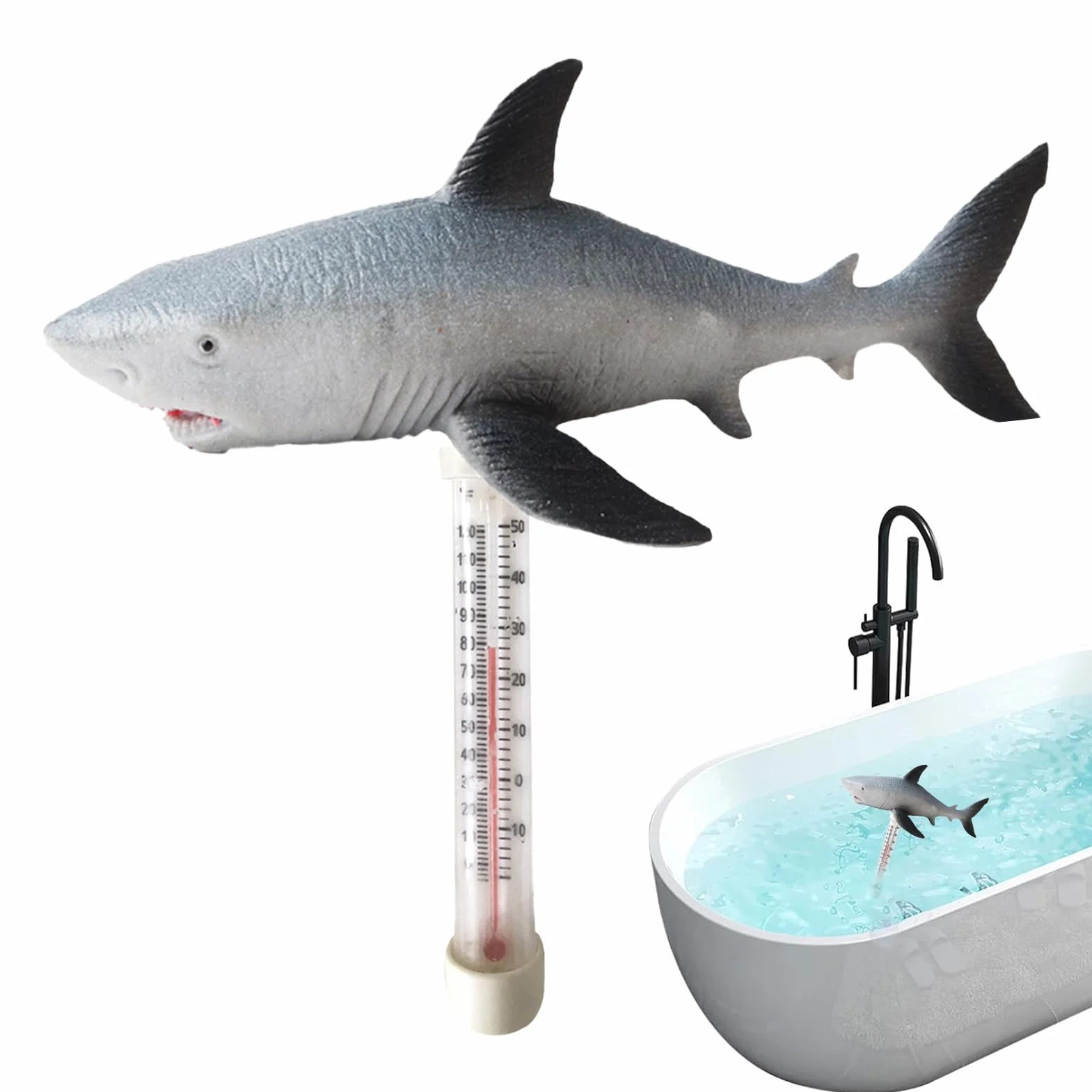 Thermomètre Flottant pour Piscine avec Cordon Intérieur Extérieur