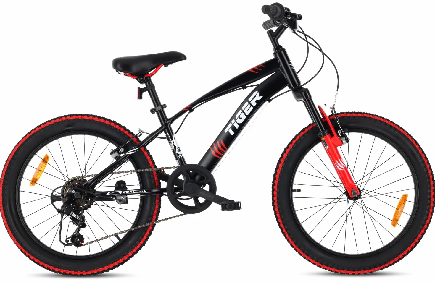 Tiger Bike Vélo pour Enfant pour garçon 20 Pouces Taille de Roue au Choix 6 Vitesses Shimano Vélo Enfant de 6 à 10 Ans Hauteur réglable