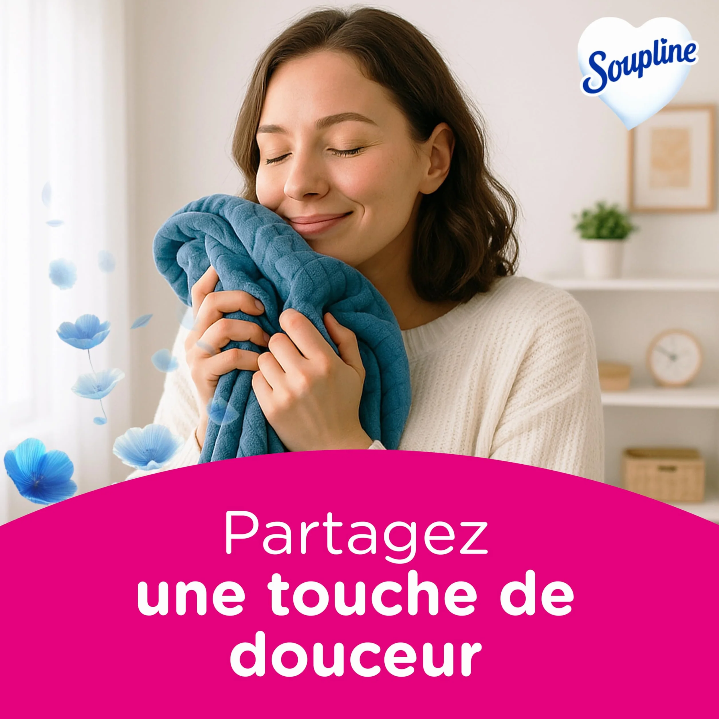Soupline Sachets Armoire Rafraîchissants, Parfum Air Frais, 3 Sachets