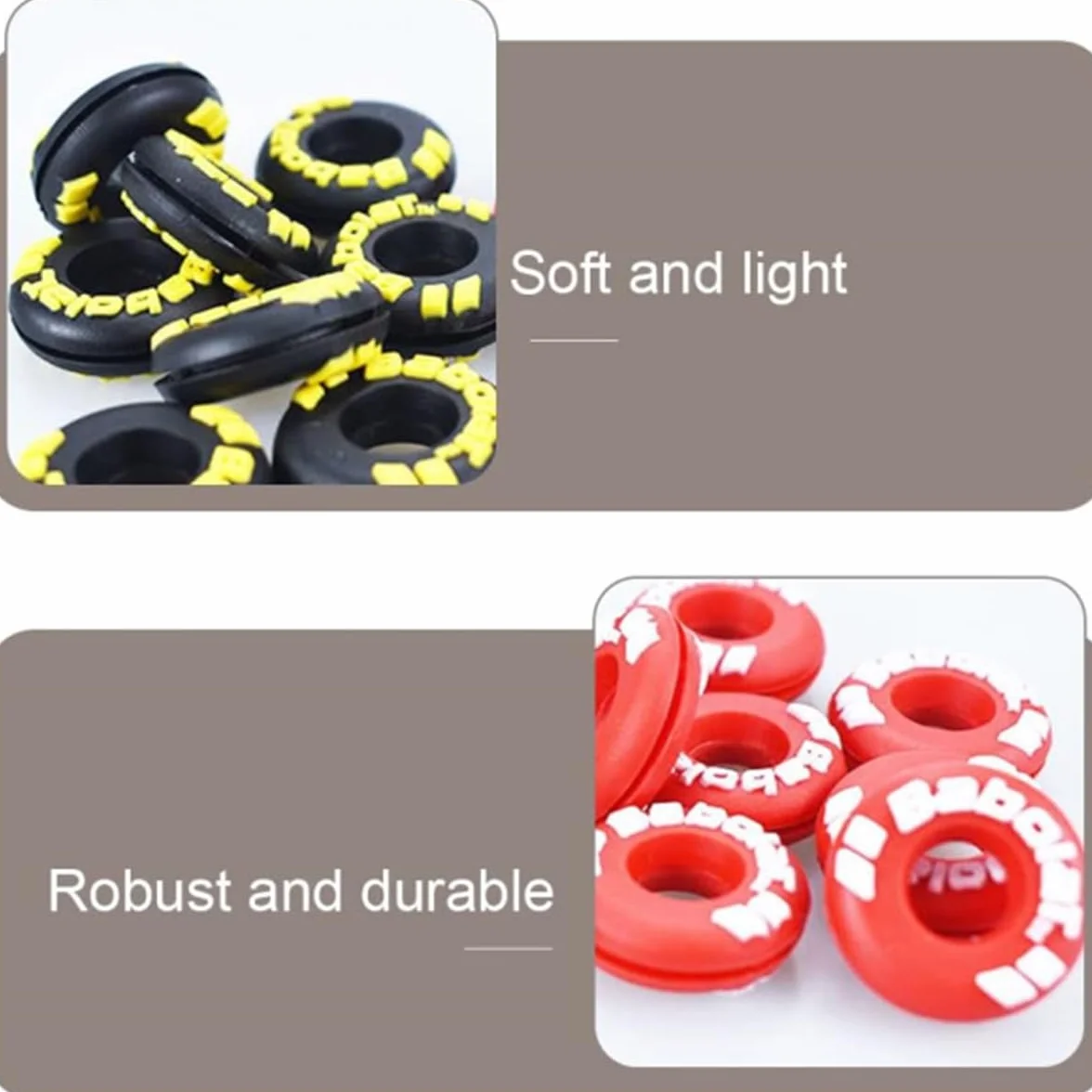 Lot de 12 Amortisseurs de Vibrations en Silicone pour Raquettes de Tennis et Badminton