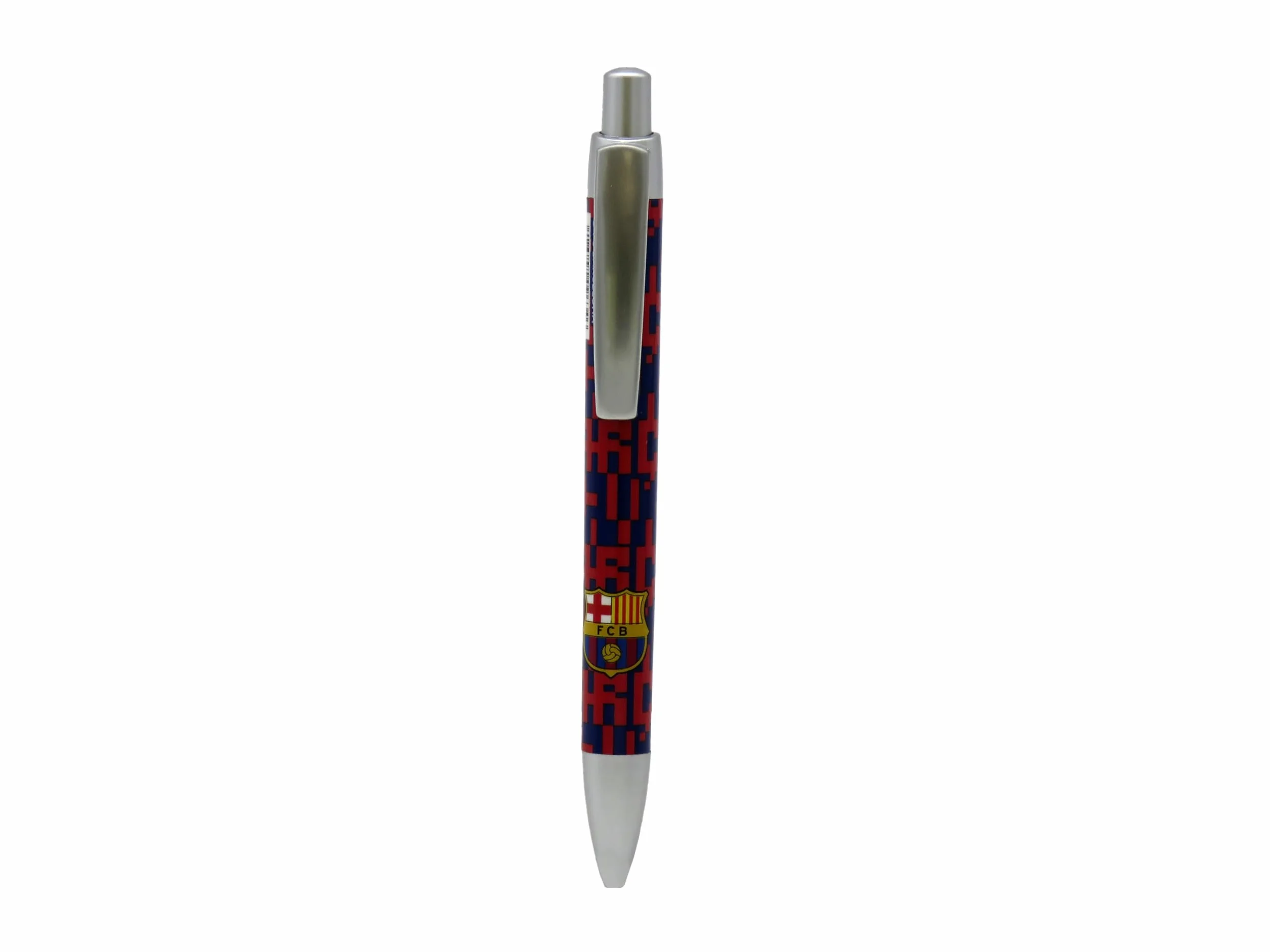 CYPBRANDS FC Barcelona Stylo à bille métal rouge motif bouclier BP-22-BC