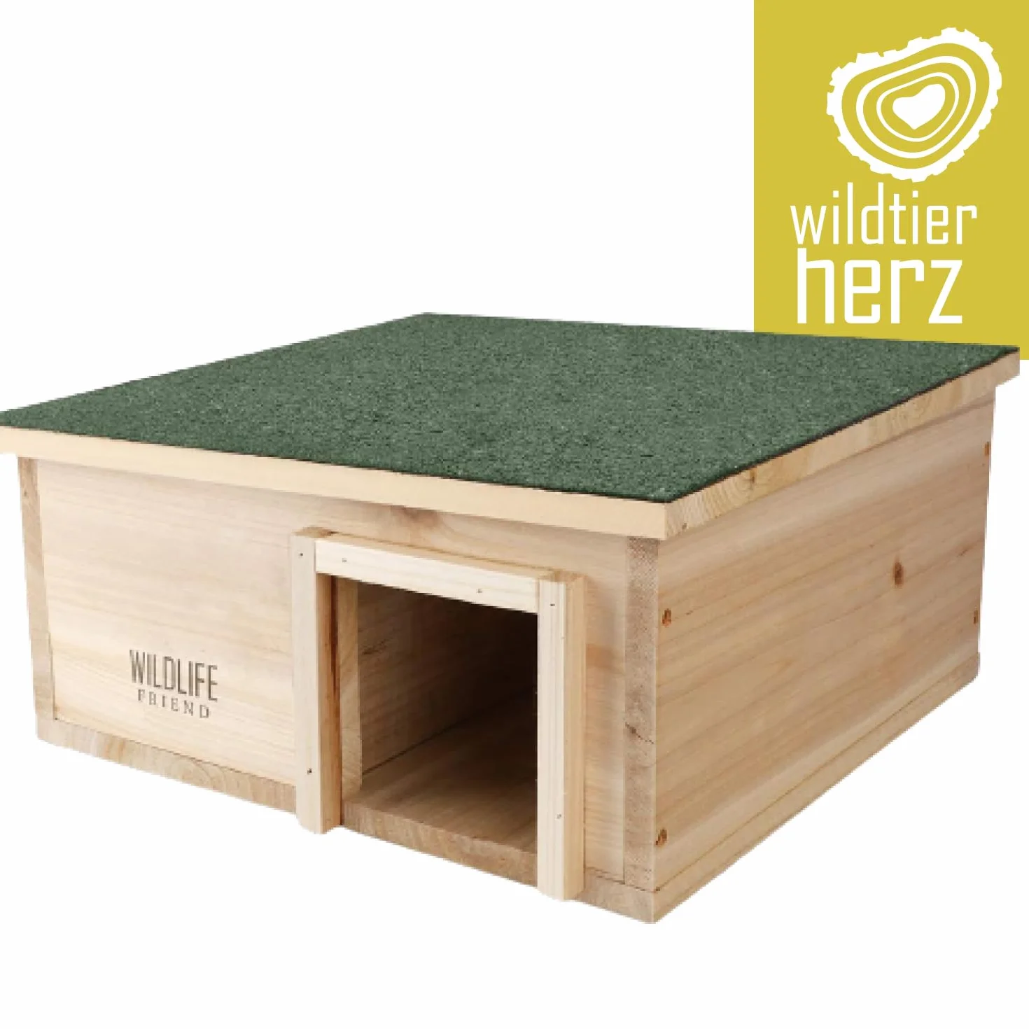 Grande Maison pour Hérisson Résistante à l'hiver Fond en Bois Mangeoire Résistante aux Intempéries Jardin 40 x 40 x 19
