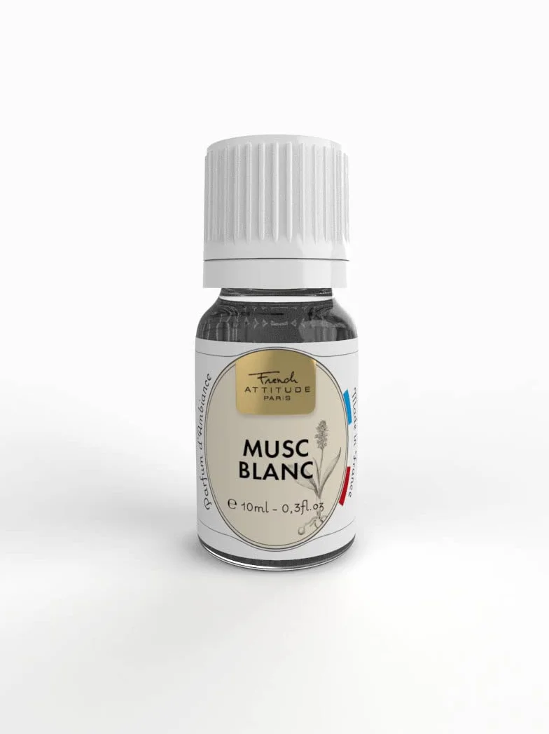Extrait de Parfum Musc Blanc 10 ml Concentré Parfum d'Ambiance Fabrication Française