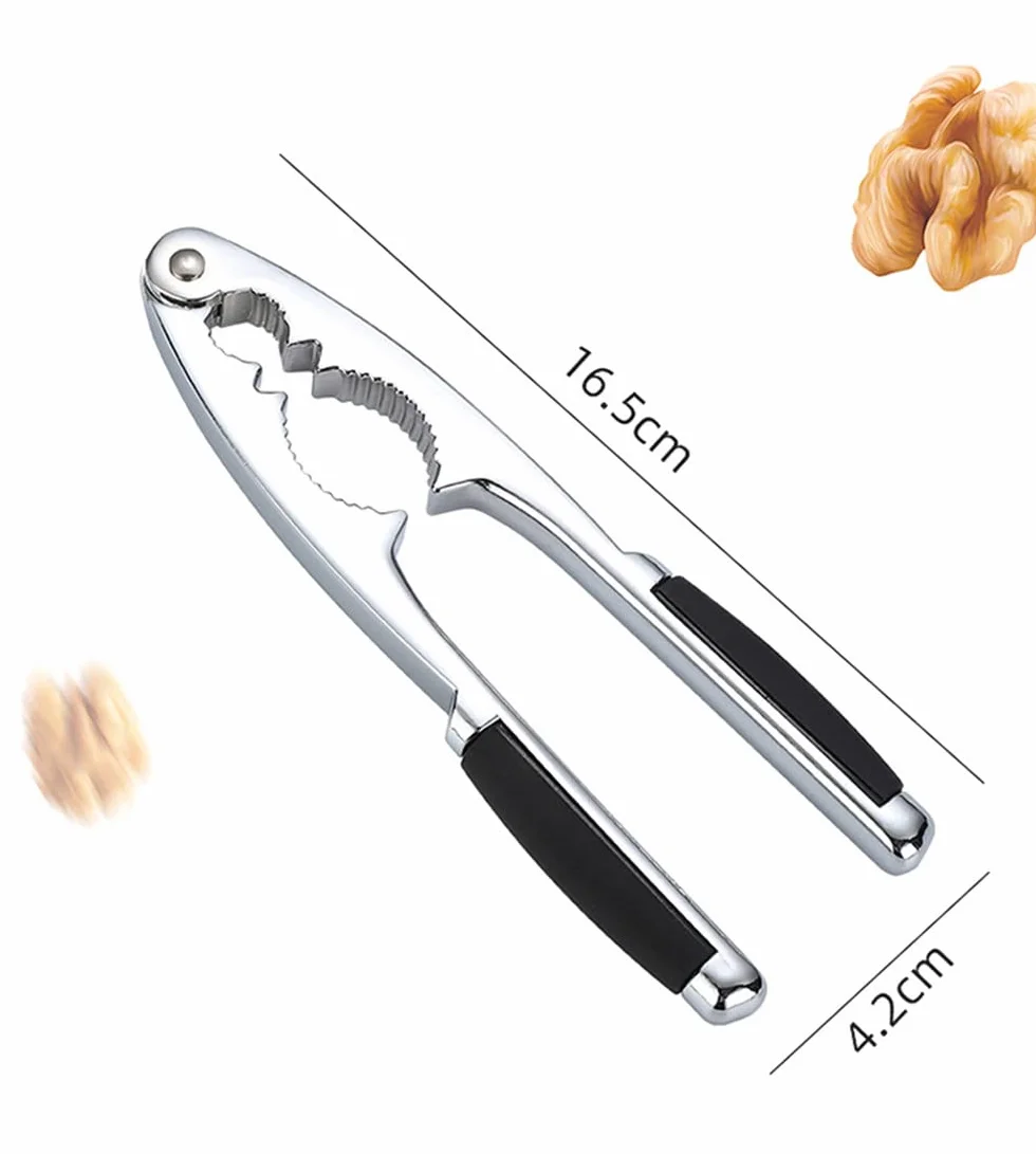 Casse-Noix Métal Acier Inoxydable pour Noix, Noisettes, Amandes, Fruits de Mer