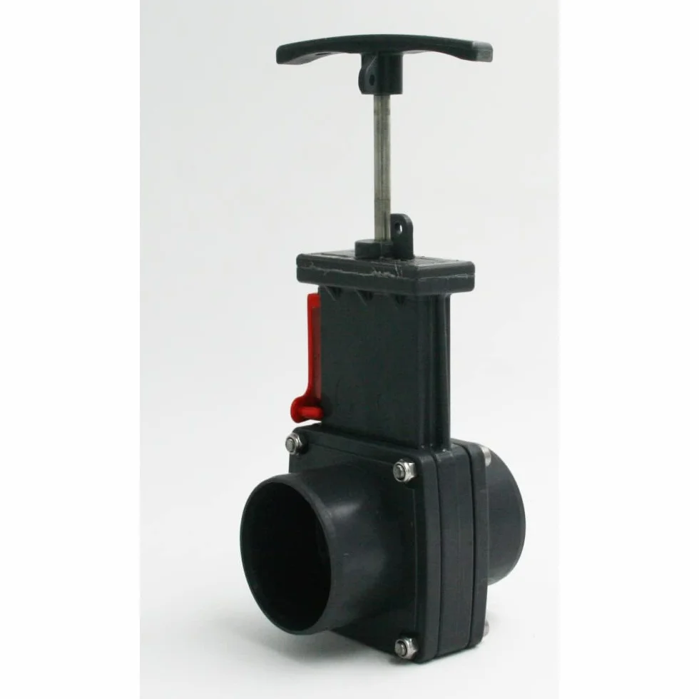 Vanne guillotine PVC ø 50 mm pour bassin aquatique aquaponie