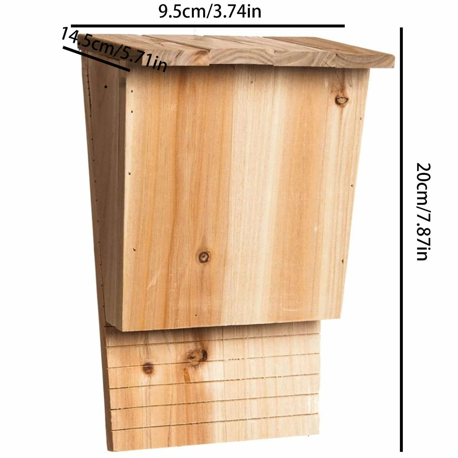 Grand Nichoir pour Chauve-Souris d'Extérieur - Maison Cage Enclos Jardin