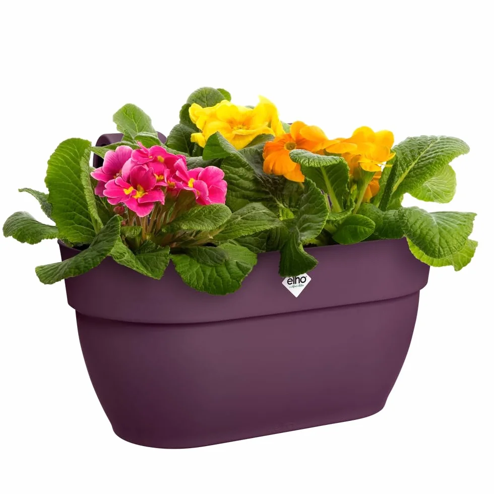 Elho Vibia Campana Easy Hanger M 36 Planteur Balcon Extérieur Ø 36 x H 26.5 cm Violet Mauve Érable