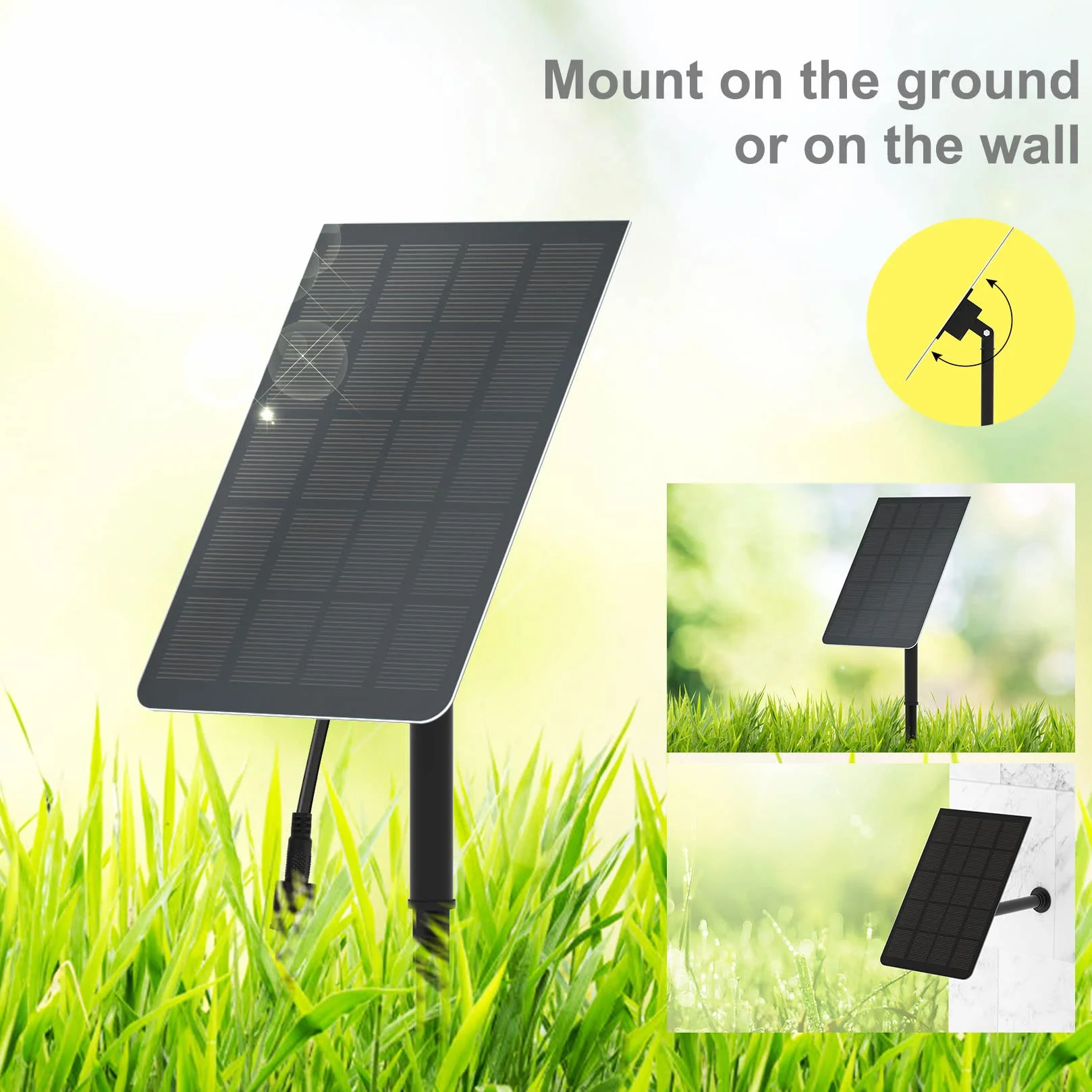 LEDGLE Fontaine Solaire Pompe 2.5W Bassin Cascade 7 Types d'Eau Flottante Exterieur Jardin Étang