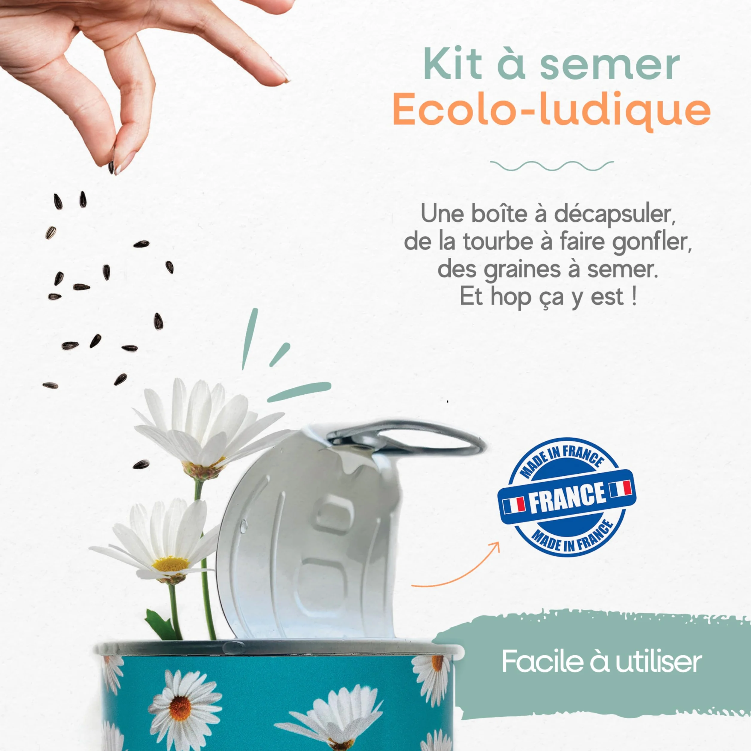 Mauvaises Graines Kit de Graines de Fraises des Bois à Semer - Cadeau Original Fabriqué en France
