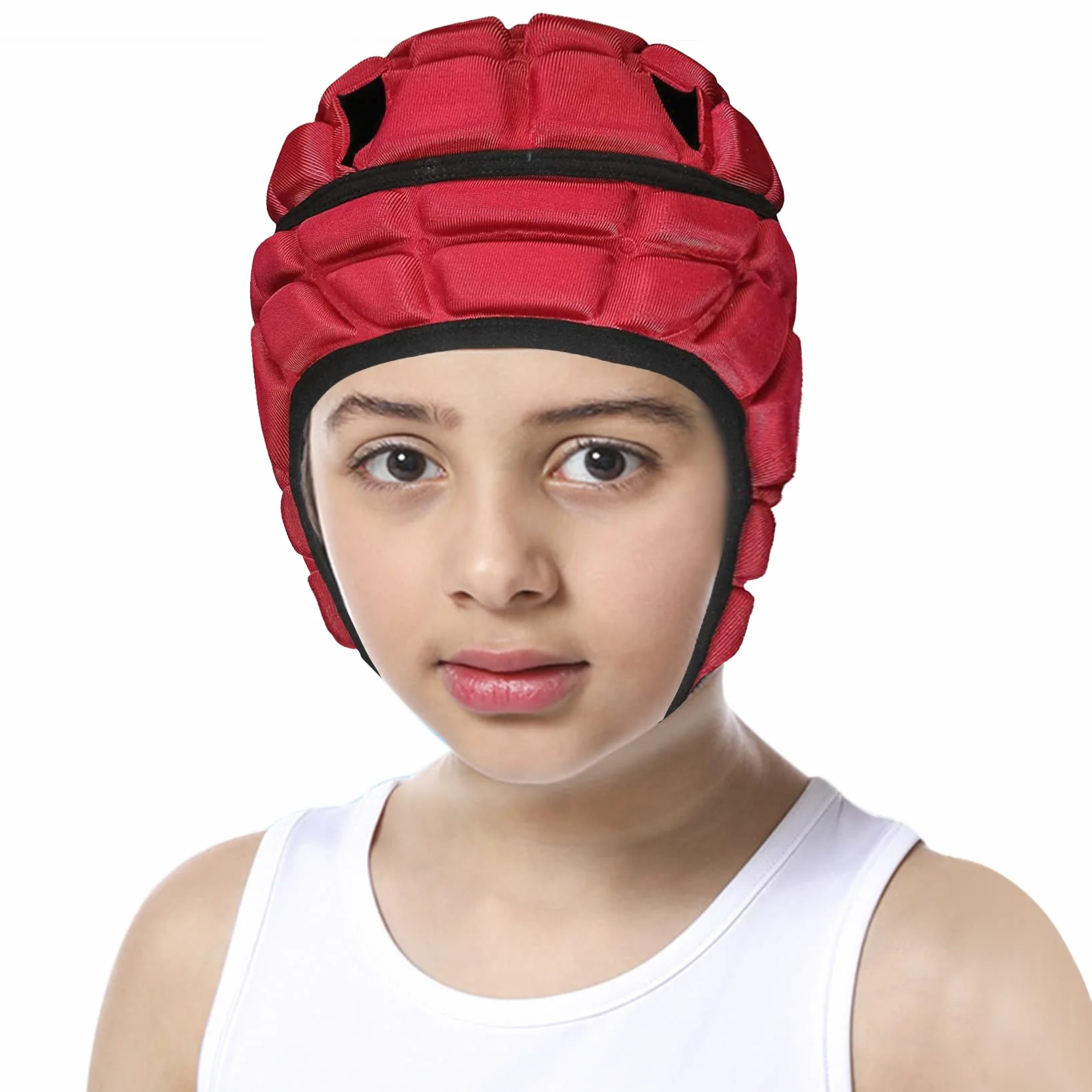 YJZQ Casque de Gardien Enfant Casque Sports Coque 360° Protecteur de tête Chapeau pour Gardien de Rugby Chapeau Entraînement Foot Ball Bonnet léger pour Cyclisme