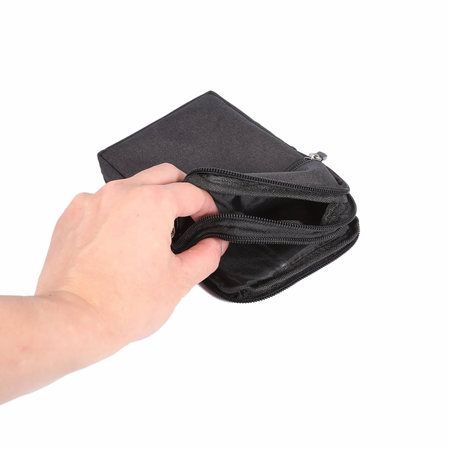 Sacoche de Ceinture Banane Sac Bandouliere Petit Pochette Homme, Décontractée Sac Randonnée pour Homme Housse de Transport Coque Sac Ceinture Clip Poche (6.3“ Pouces,Noir)
