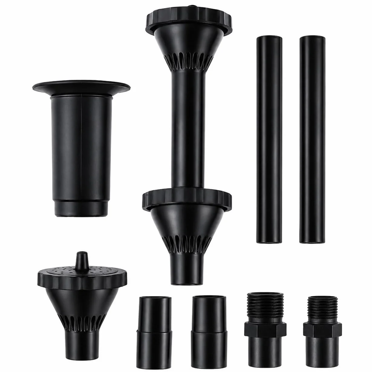 TOPBATHY Lot de 9 têtes de pulvérisation en forme de champignon pour pompe de bassin, buse de fontaine à eau submersible