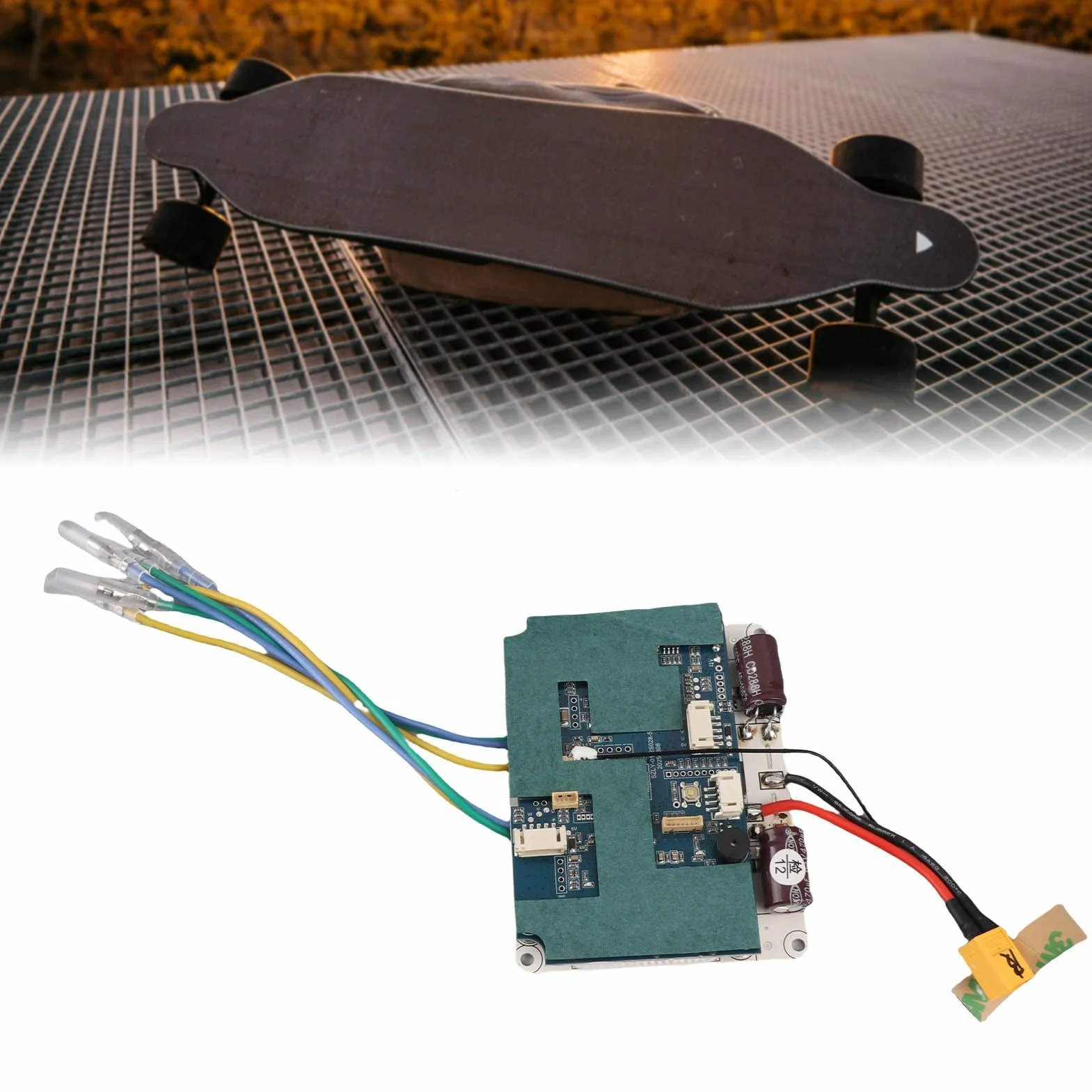 VGEBY Kit ESC de Planche à Roulettes Électrique à Double Entraînement 10S avec Télécommande pour Longboard
