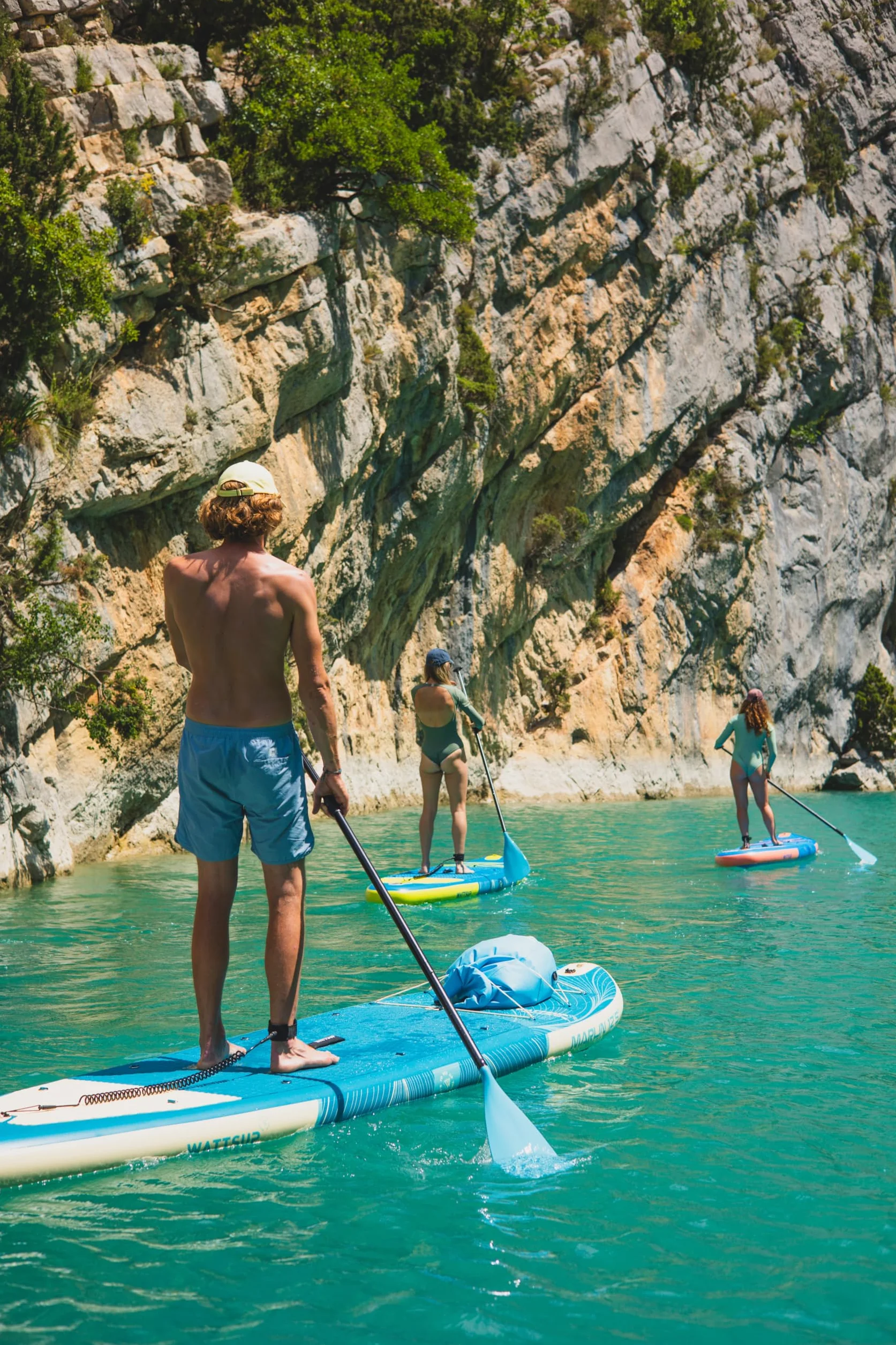 Wattsup - Sup Stand Up Paddle Gonflable - Gamme Essentials - Dropstitch - Pack Complet : Pagaie 2in1 Leash Pompe Sac de Transport