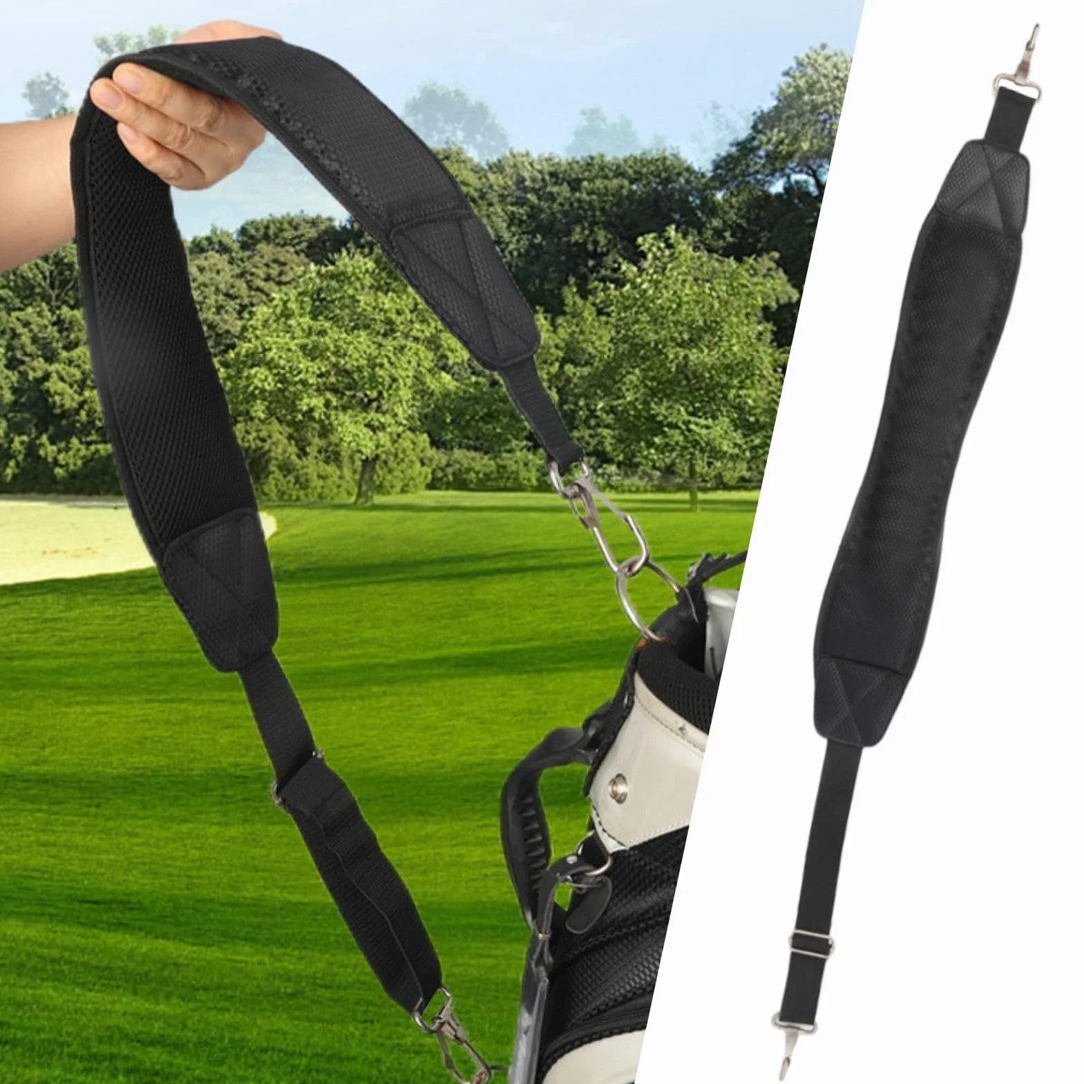 Bandoulière de rechange pour sac de golf, sangle antidérapante rembourrée réglable