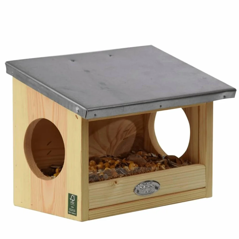 Esschert Design Mangeoire écureuils Bois 17,6 x 25,3 x 18,7 cm
